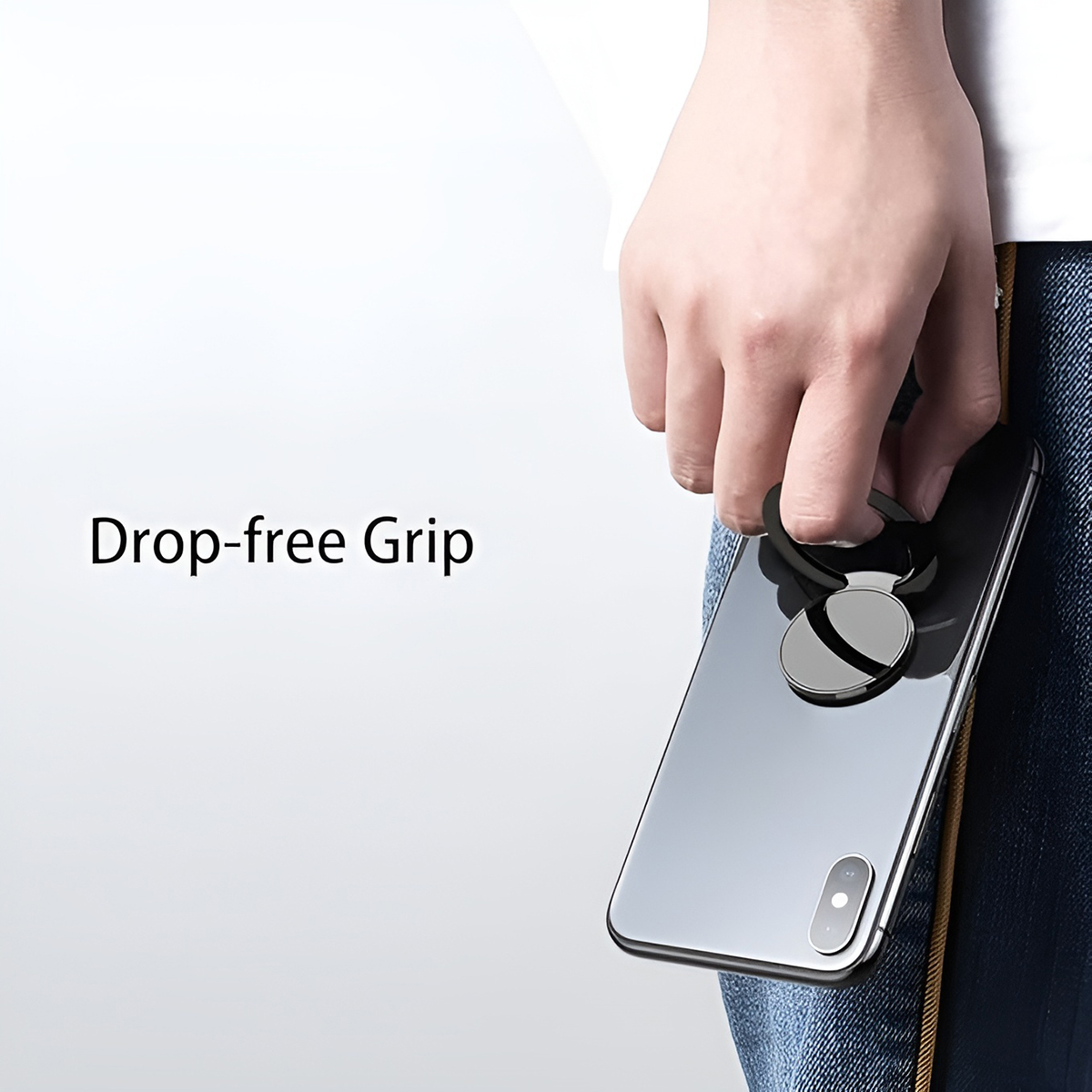 Custom Ultra Thin Cell Phone Ring Stand | Metal Smartphone Ring Holder with Logo