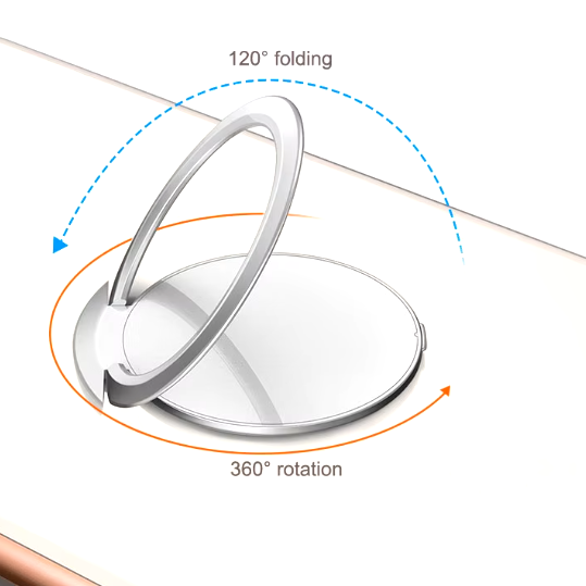 Custom Ultra Thin Cell Phone Ring Stand | Metal Smartphone Ring Holder with Logo