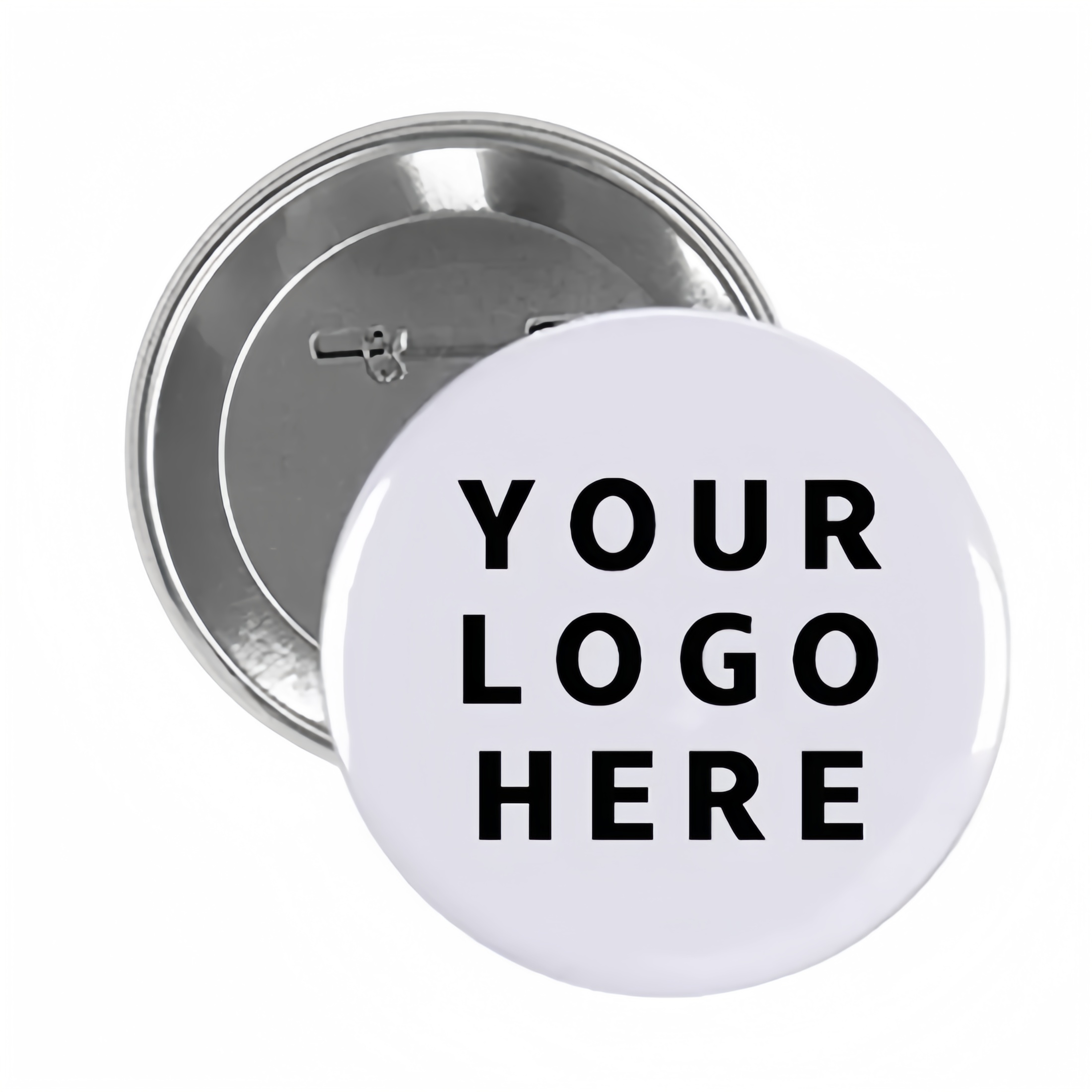Custom Round Button Pins with Full Color Logo