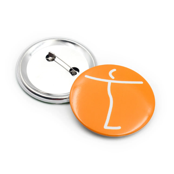 Custom Round Button Pins with Full Color Logo