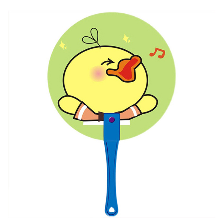 Custom Full Color Imprint Plastic Hand Fan Brand Promotional Advertising Hand Fan For Giveaway