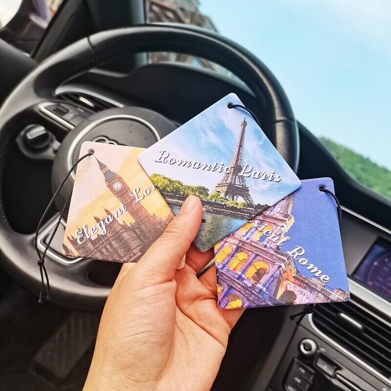50 Pack Decor Custom Shape Paper Car Air Freshener