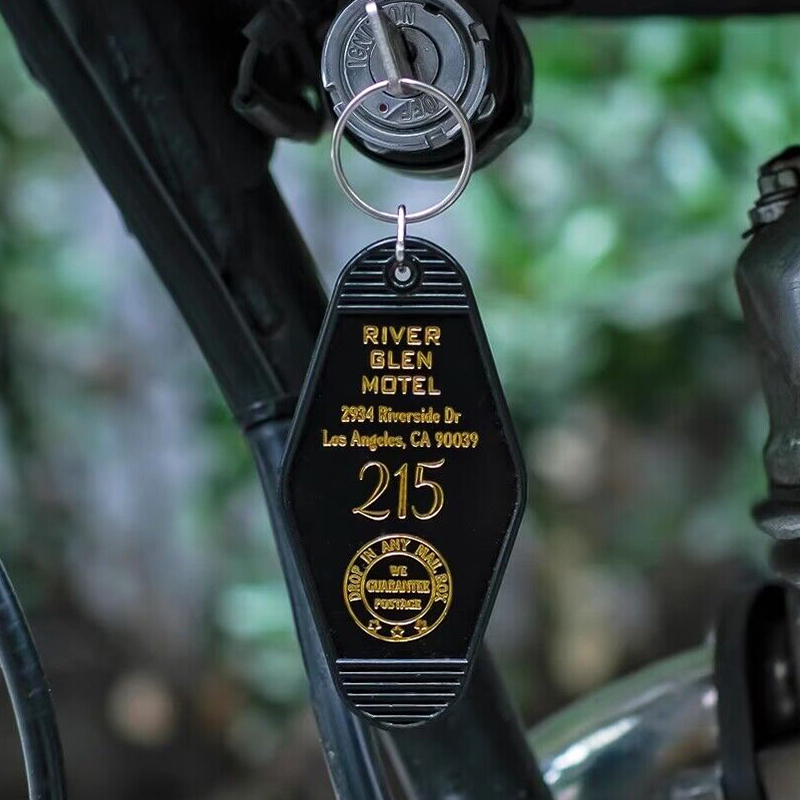 Custom Gold Foil Vintage Hotel/Motel Key Tag 