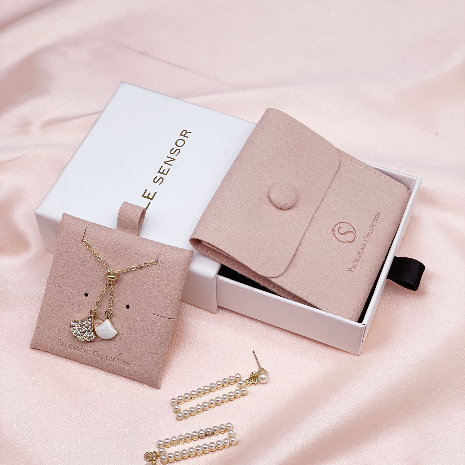 Wholesale Personalized Microfiber Jewelry Pouches High Quality Custom Envelope Bags with Brand Logo