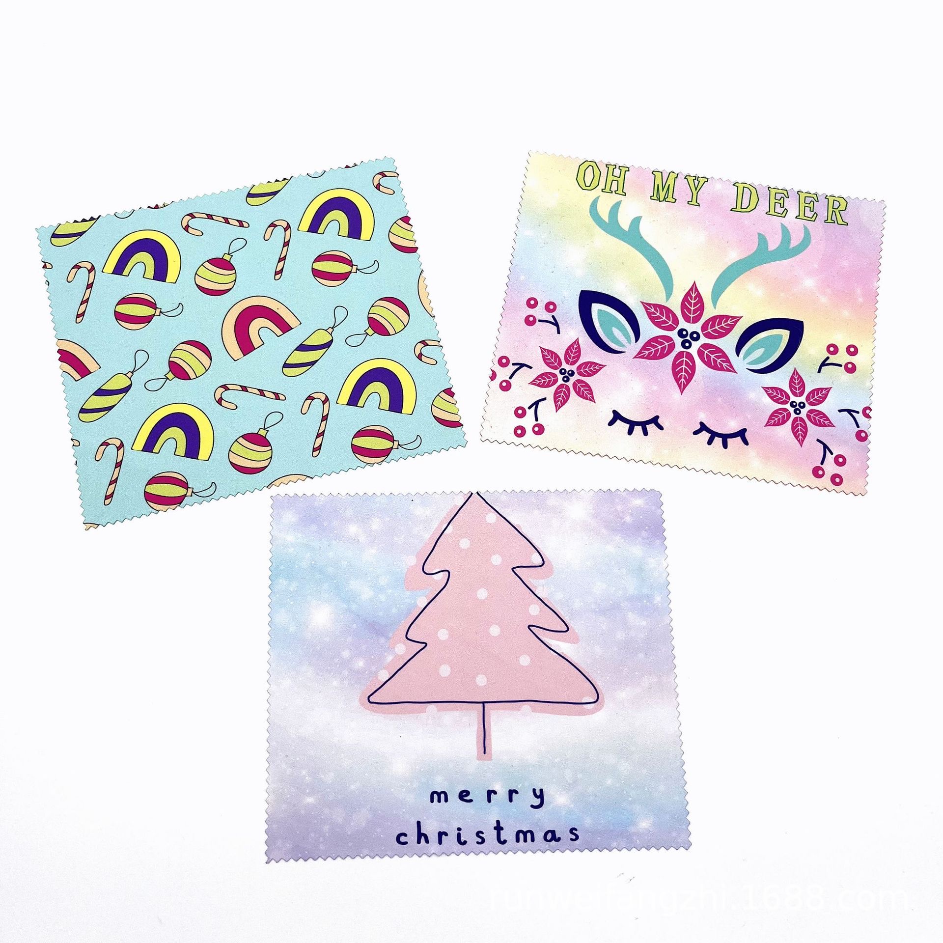 Custom Full Color Printed Microfiber Cleaning Cloth For Lens, Screen & Glasses