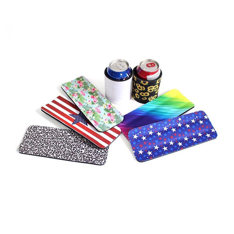 Custom Logo Slap Wrap Neoprene Can Cooler Promotional Slap Koozies