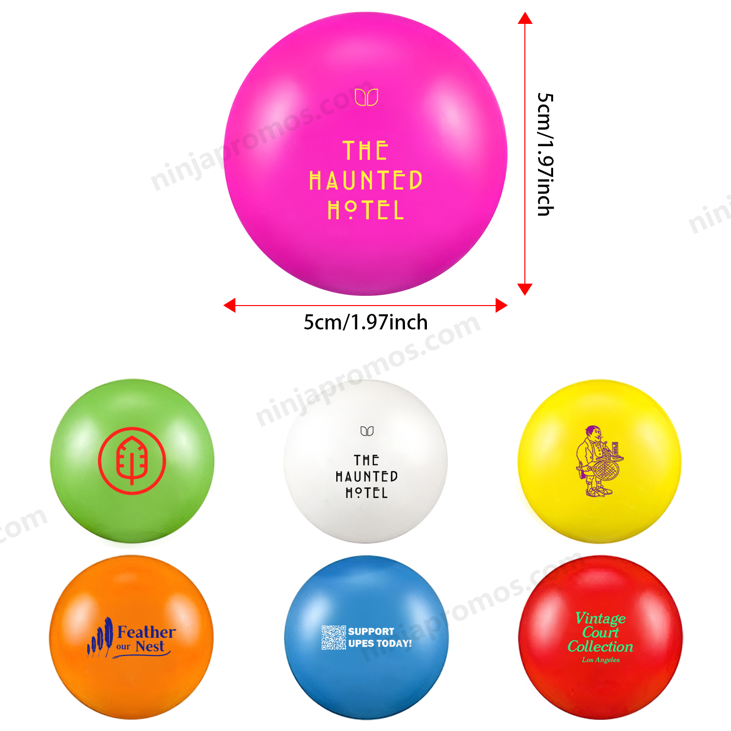 Custom Imprinted Balls High Bounce Globe Shaped Foam Stress Balls Reliever