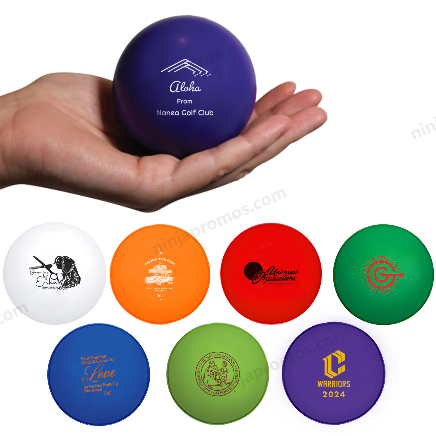 Custom Imprinted Balls High Bounce Globe Shaped Foam Stress Balls Reliever