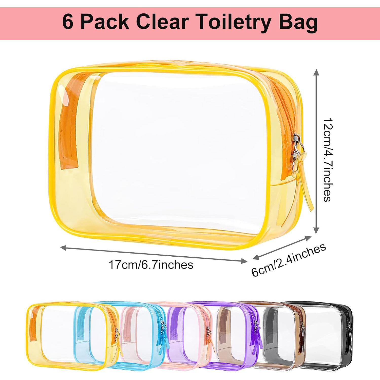Custom Logo Clear Travel Toiletry Bag – Waterproof PVC Organizer
