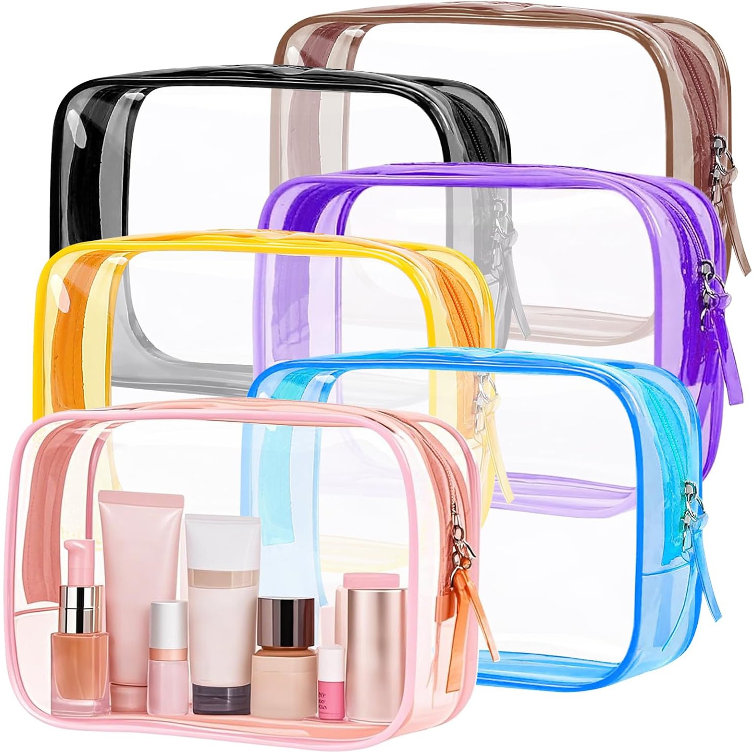 Custom Logo Clear Travel Toiletry Bag – Waterproof PVC Organizer