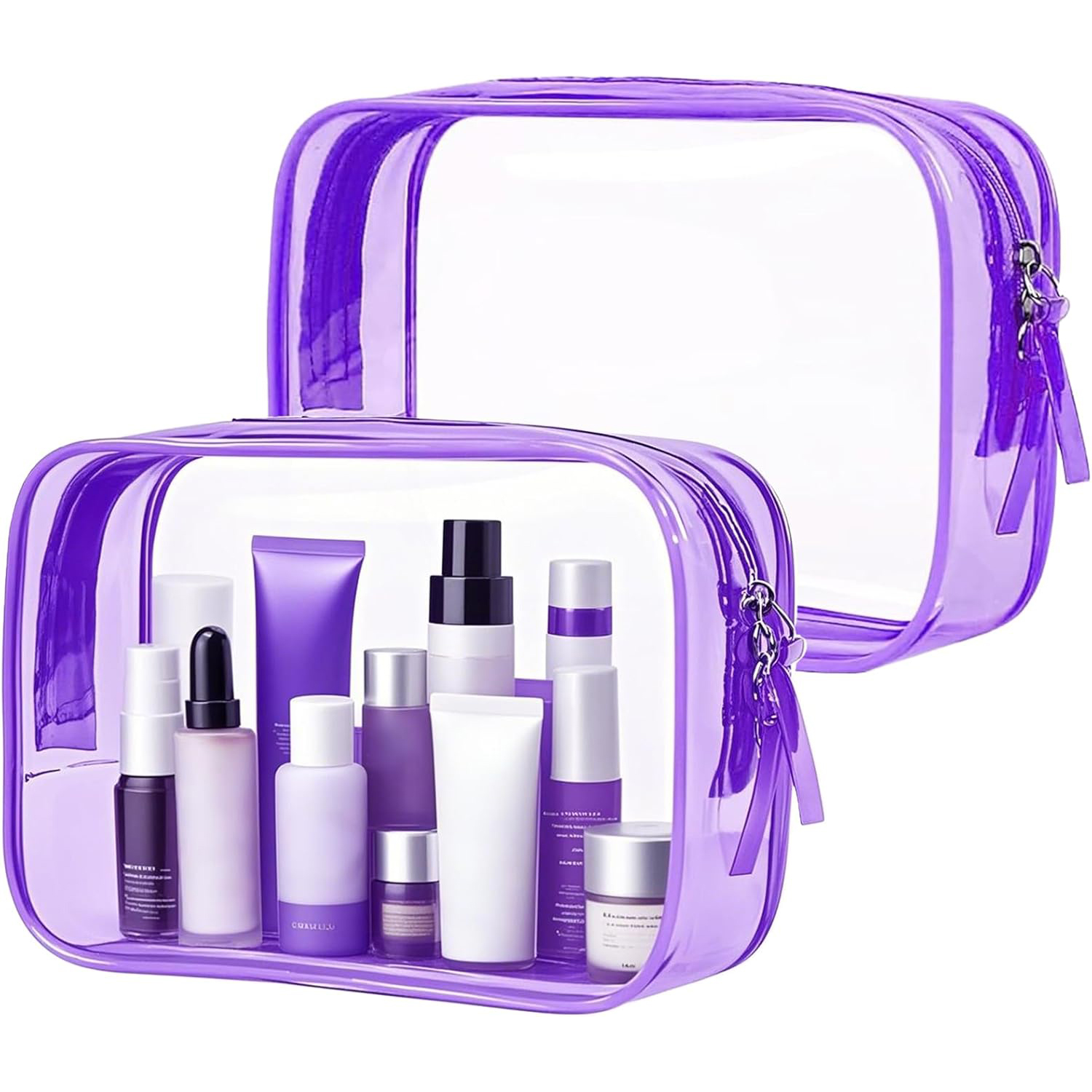 Custom Logo Clear Travel Toiletry Bag – Waterproof PVC Organizer