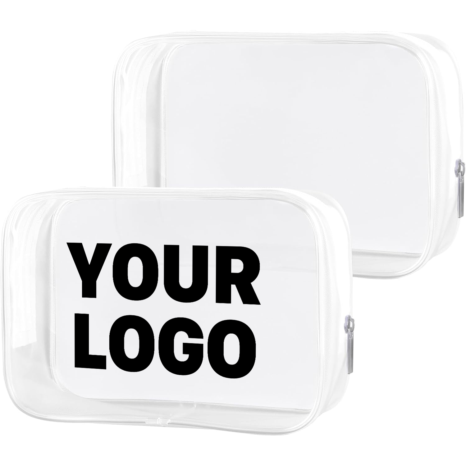 Custom Logo Clear Travel Toiletry Bag – Waterproof PVC Organizer