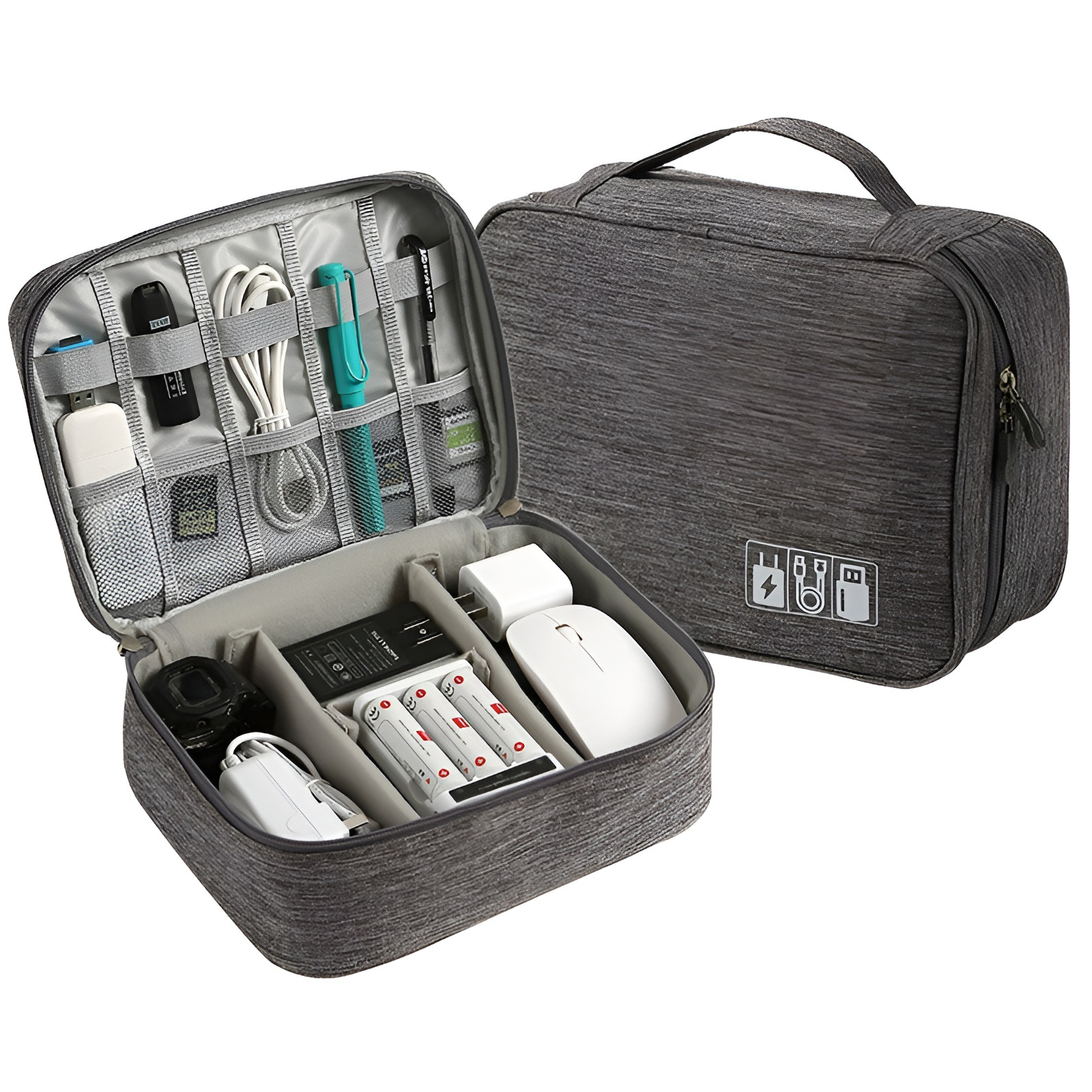 Custom Travel Electronics Organizer – Cable Storage Bag for Chargers, Cords, and Gadgets