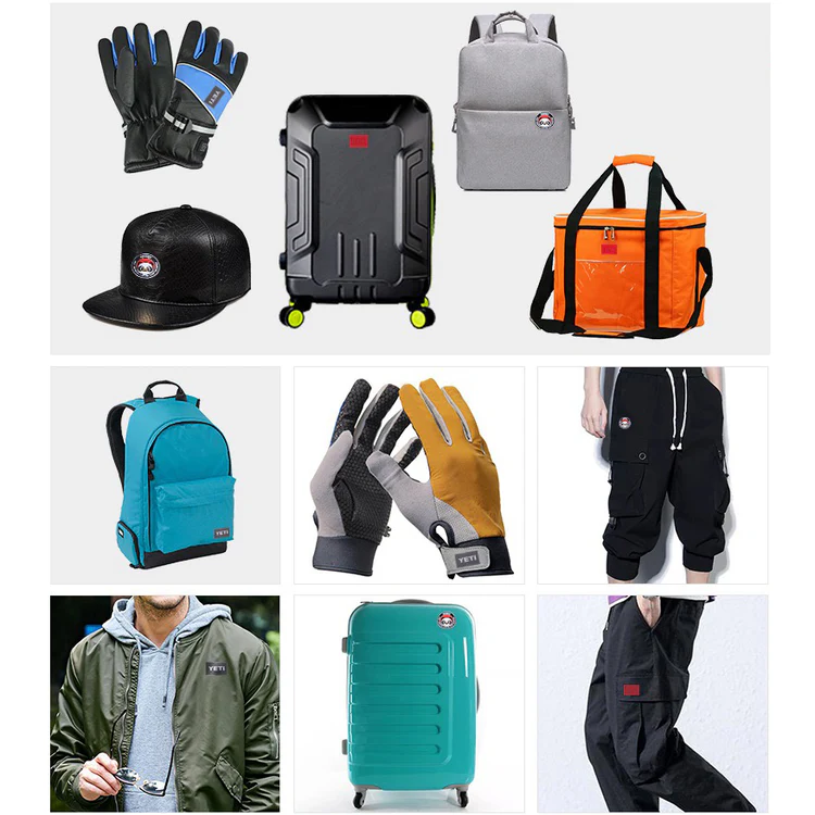 Eco-friendly Custom Silicone Logo 3D Soft PVC Patch Clothes Garment Embossed Rubber Patches