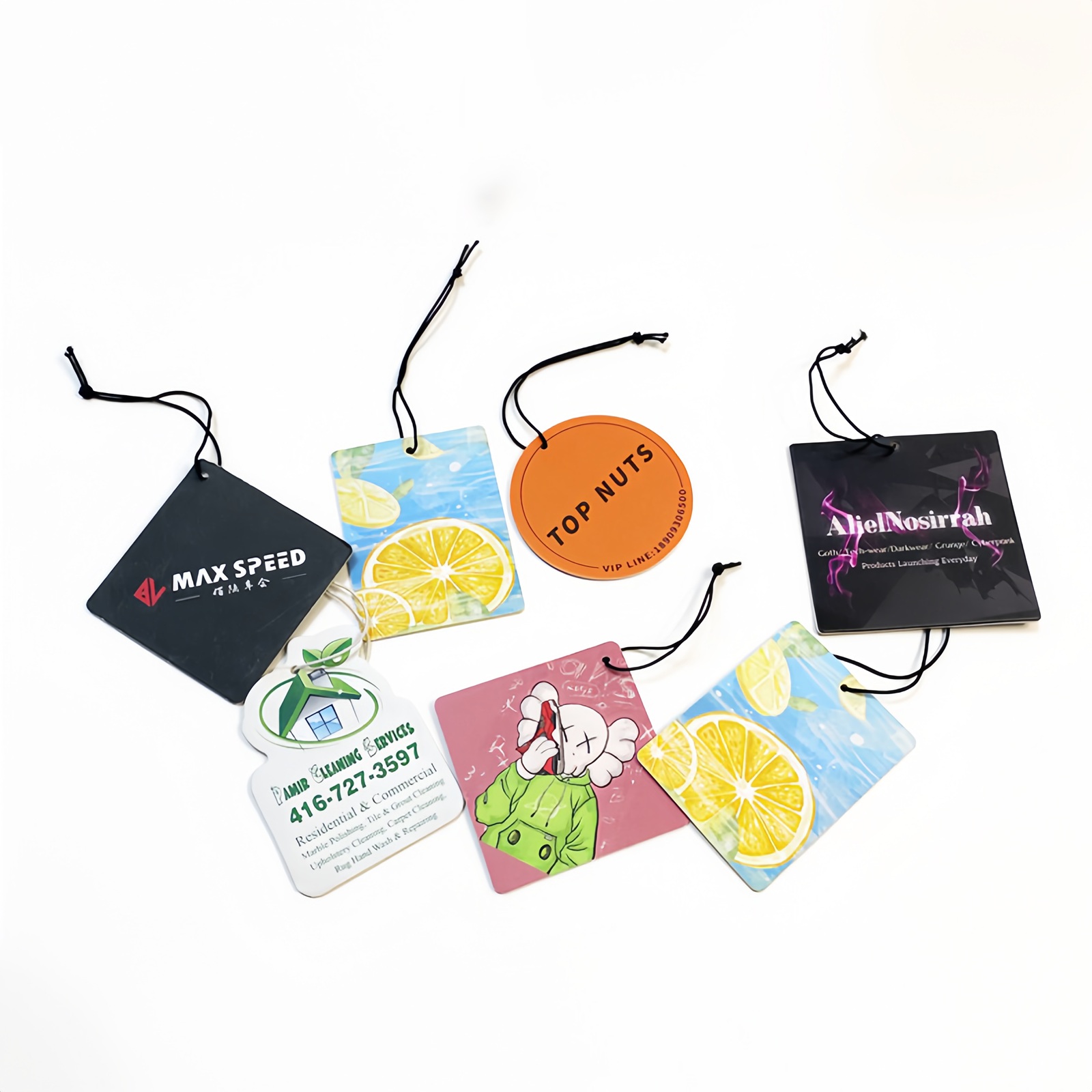 Custom Die Cut Paper Car Air Freshener For Gift