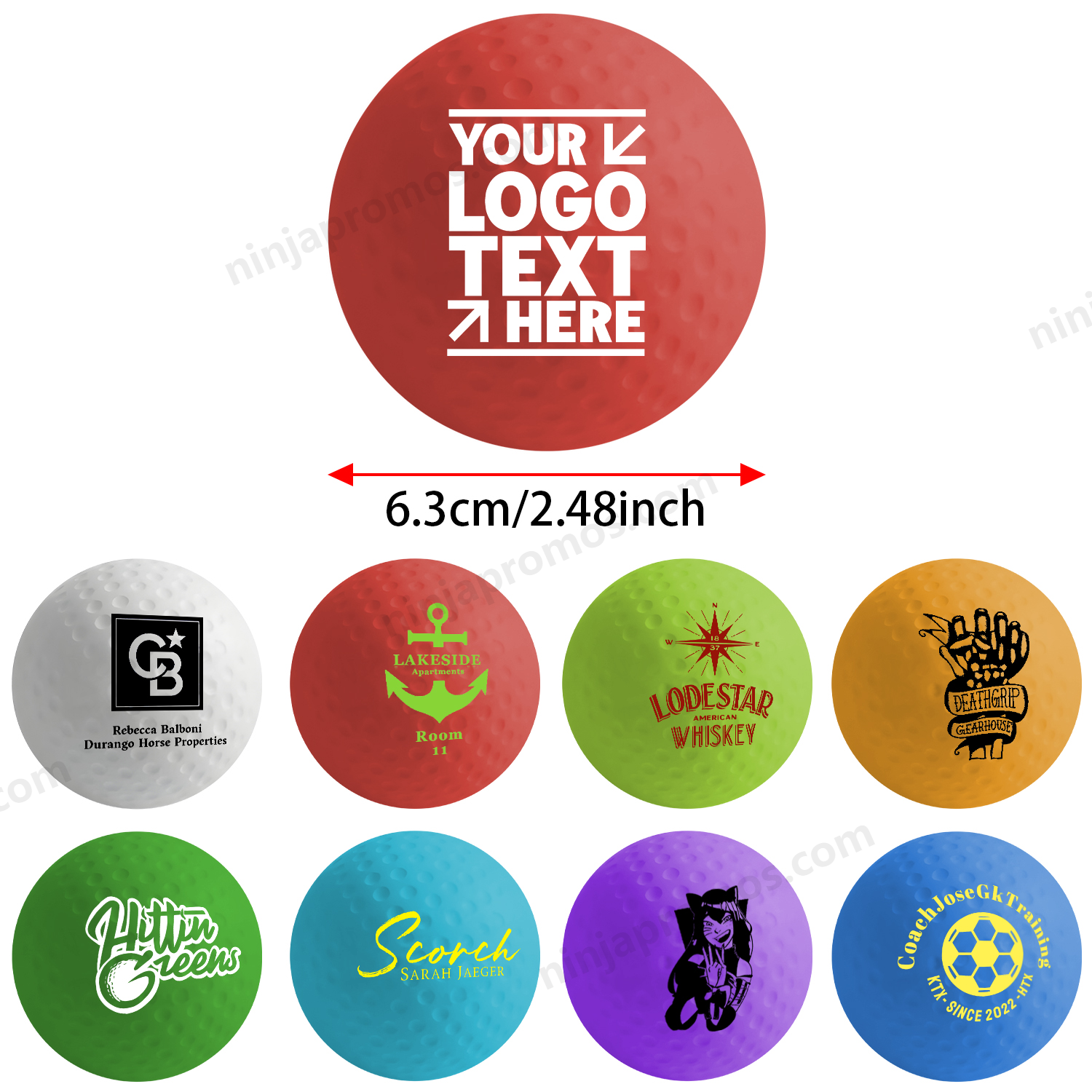 Custom Golf Ball Stress Ball Custom Sport Reliever For Promo Gifts