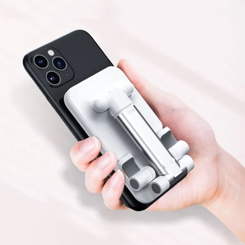 Fully Foldable & Height Adjustable Phone Holder | Custom Portable Phone Stand with logo