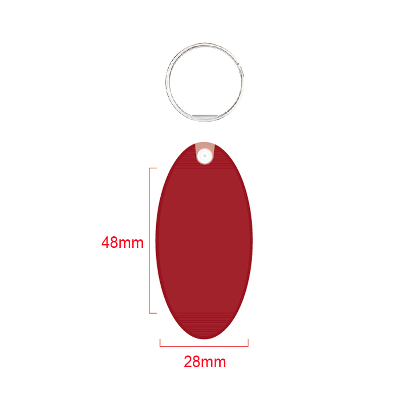 Wholesale Oval Custom Plastic Keychain Hotel Key Tags