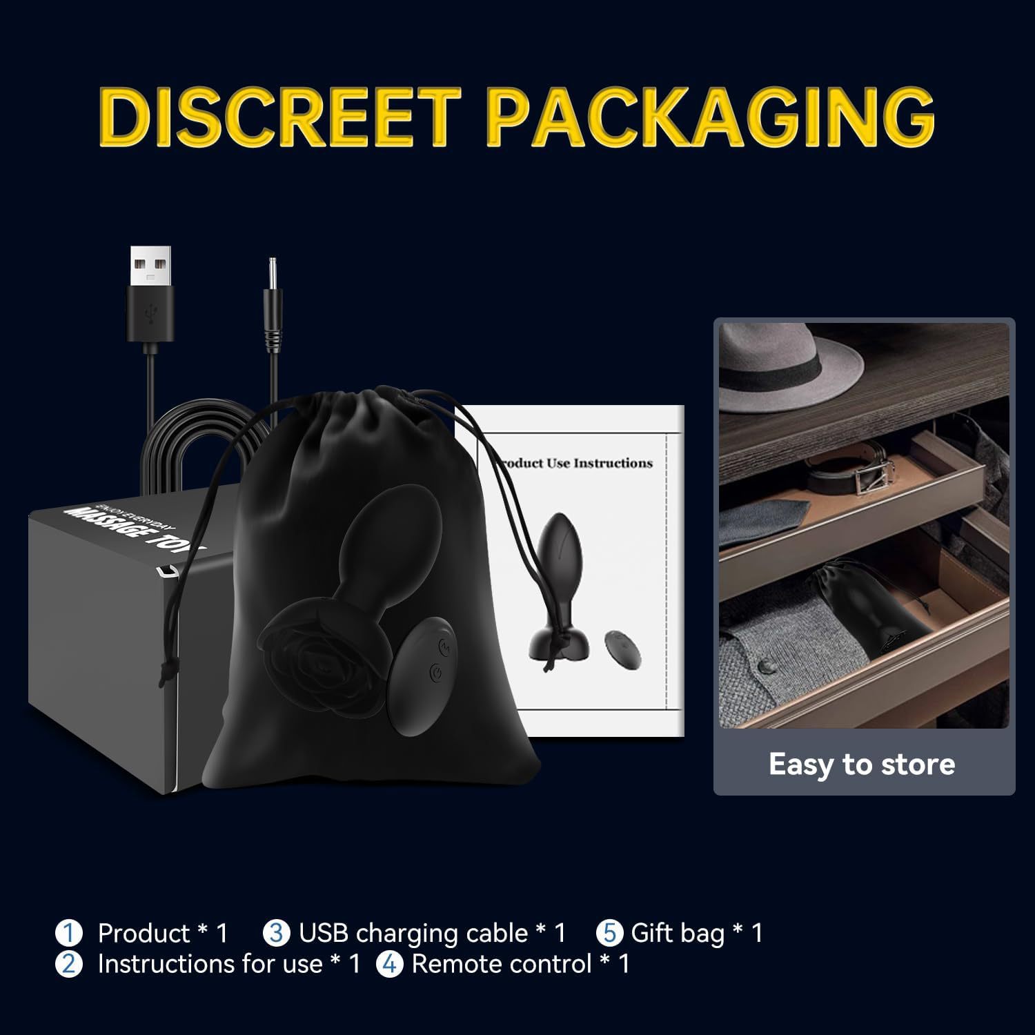 Male Prostate Massagger - Prostate Massager Men Toy Male Toys Electric USB Charging Y25