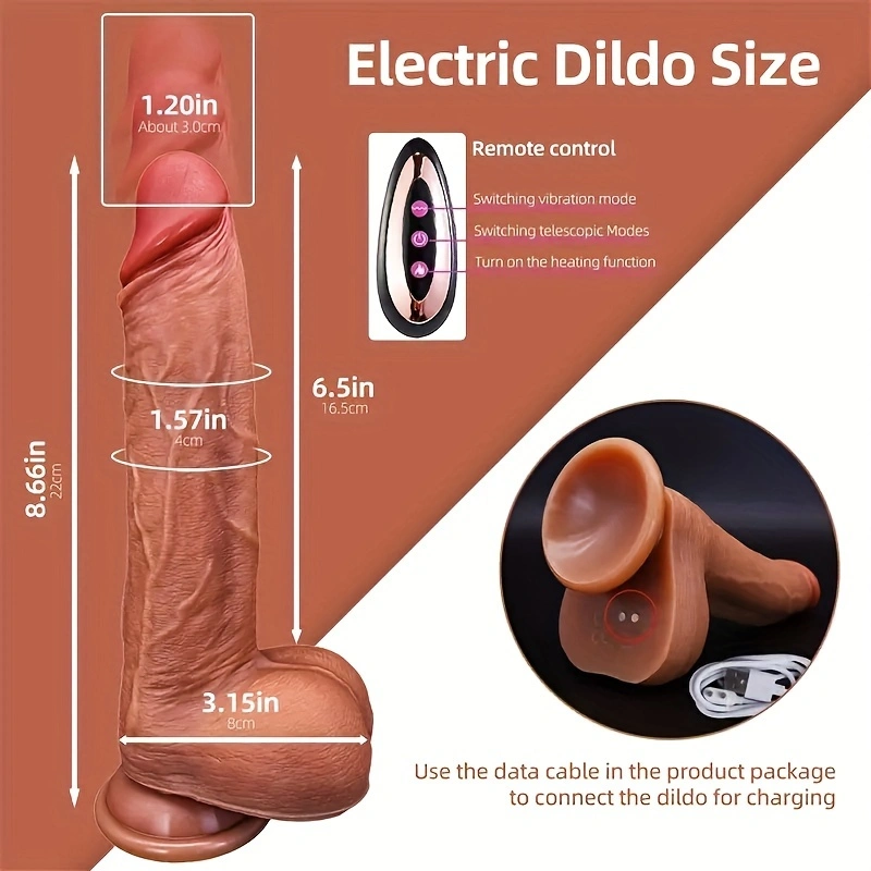 Remote control female thrust dildo vibrator sex toy with powerful suction cups for hands-free play, realistic penis G-spot stimulation dildo anal sex toy Y175