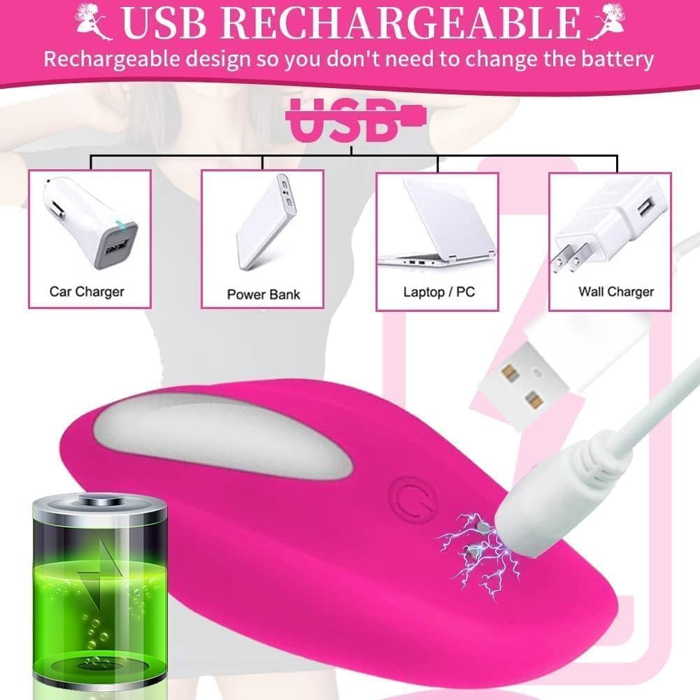 Vibrating Panties Wearable Vibrator, Remote Control Clitoral Vibrator Rechargeable Waterproof Clit Stimulator Y291