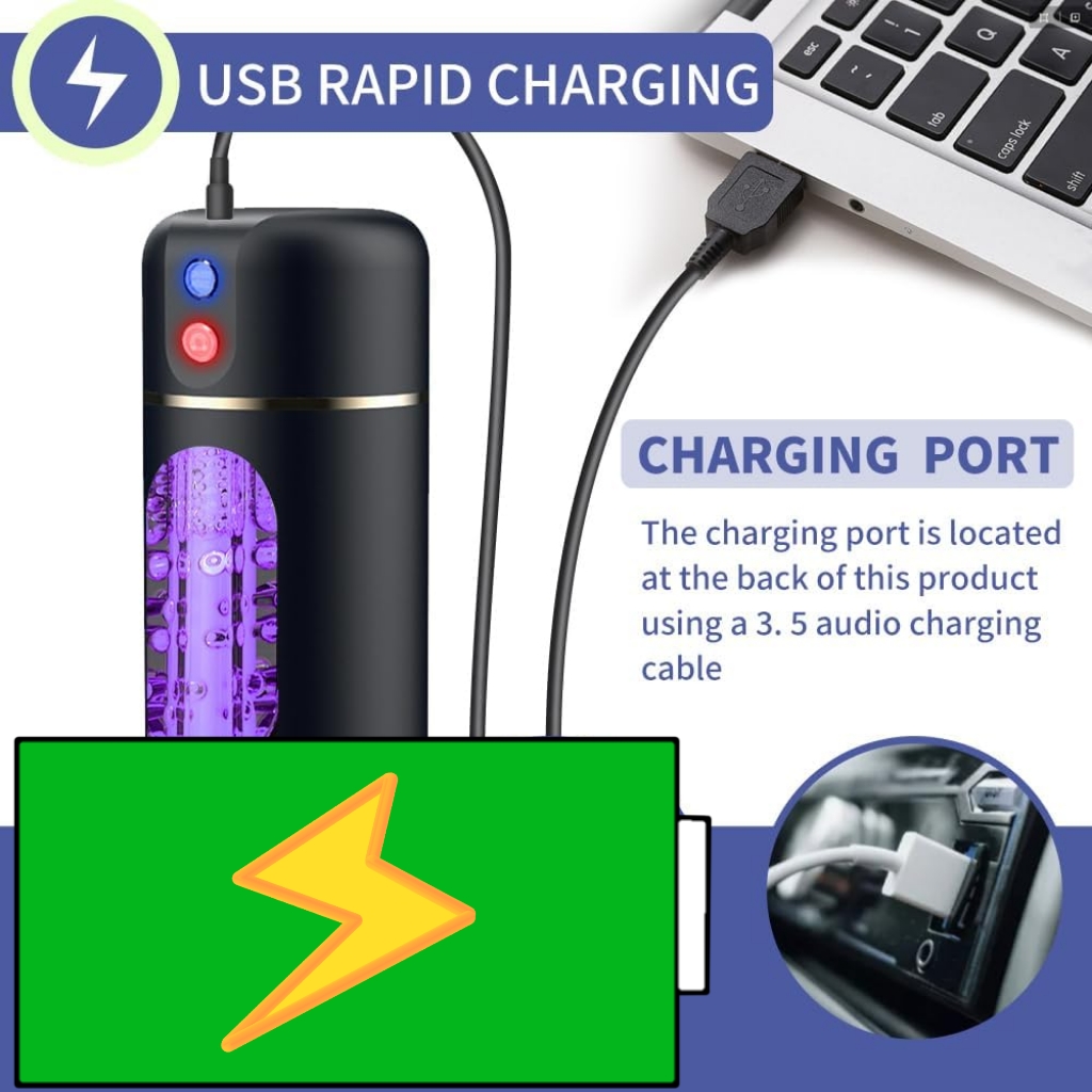 Electric Handheld Massager Male Masturbation Sex RealiStic Hand Y140