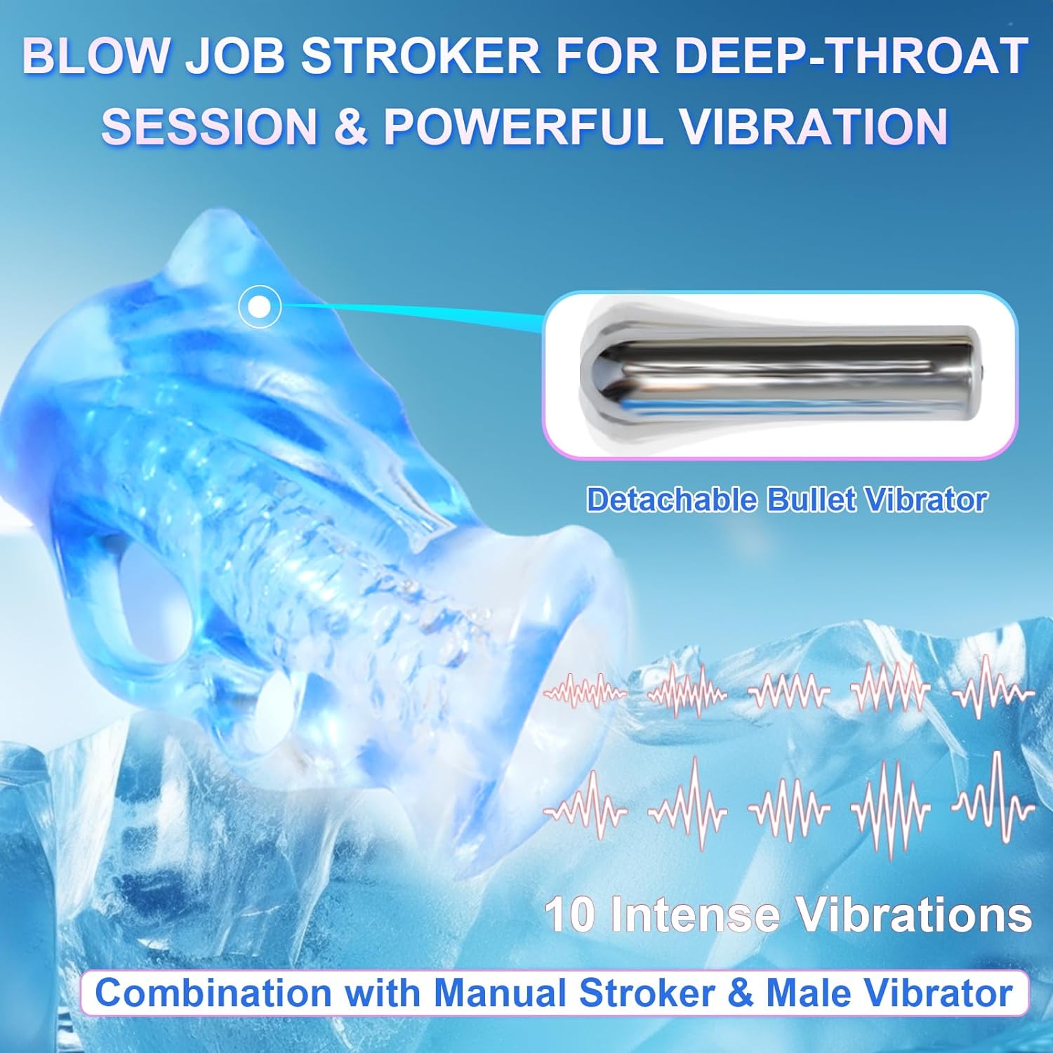 Automatic Sucking Masturbators for Men Handsfree Modes Blow Job Massage Suction Stroker Y136