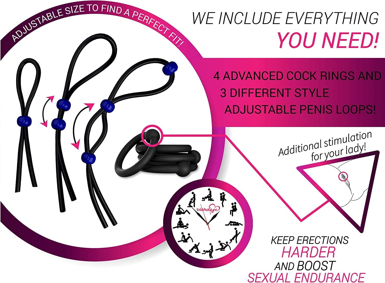 Men's Penis Rings, Adult Sex Toys, Men's Erection Rings Best Sellers Multi-Frequency Vibrating Penis Rings Waterproof Toys Y168