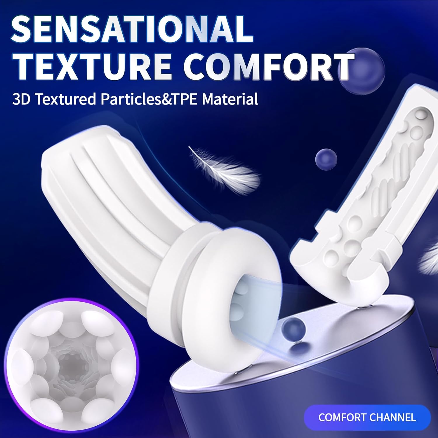 Automatic Male Masturbator Cup - 10 Powerful Thrusting Rotating Male Strokers Hands Free Blowjob Sex Toys for Men Y327