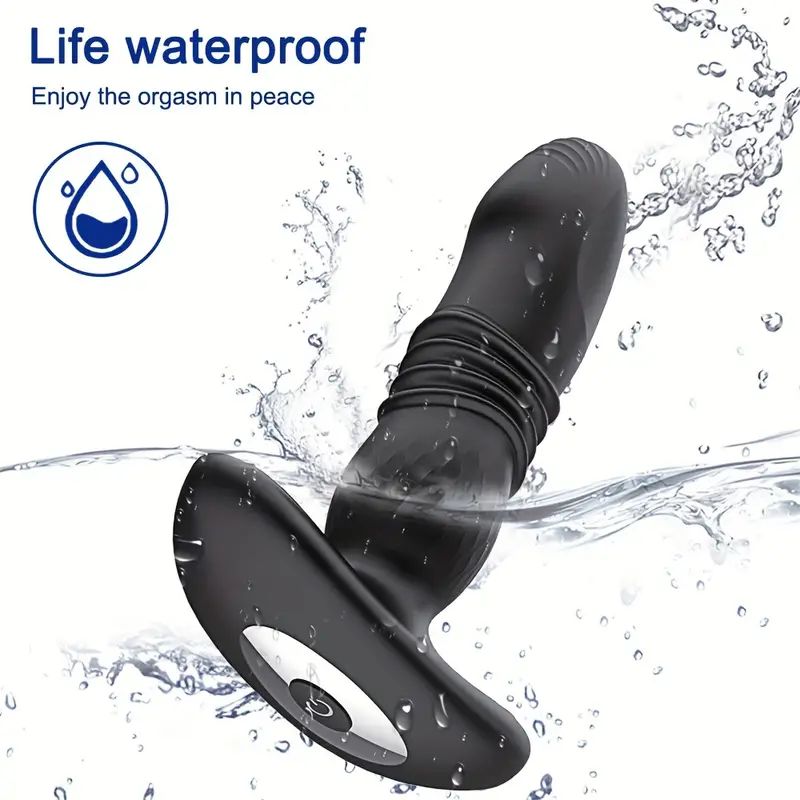 Prostate Massager for Men Sex Plugs _ Silicone Thruster for Women _ Vibrating Butt Plug Anal Training Anal Vibrator Y32