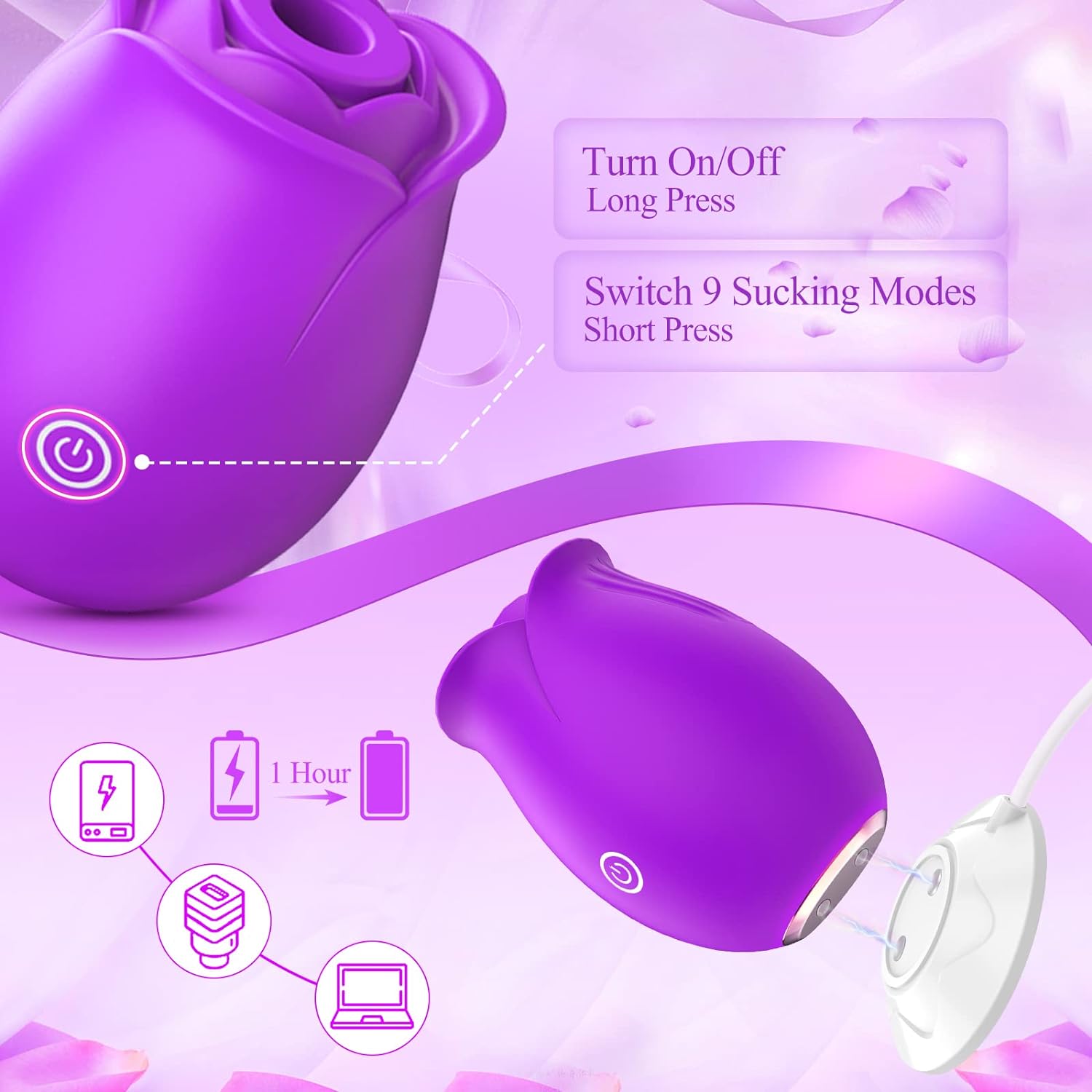  Rose Toy for Women Vibrator Y280