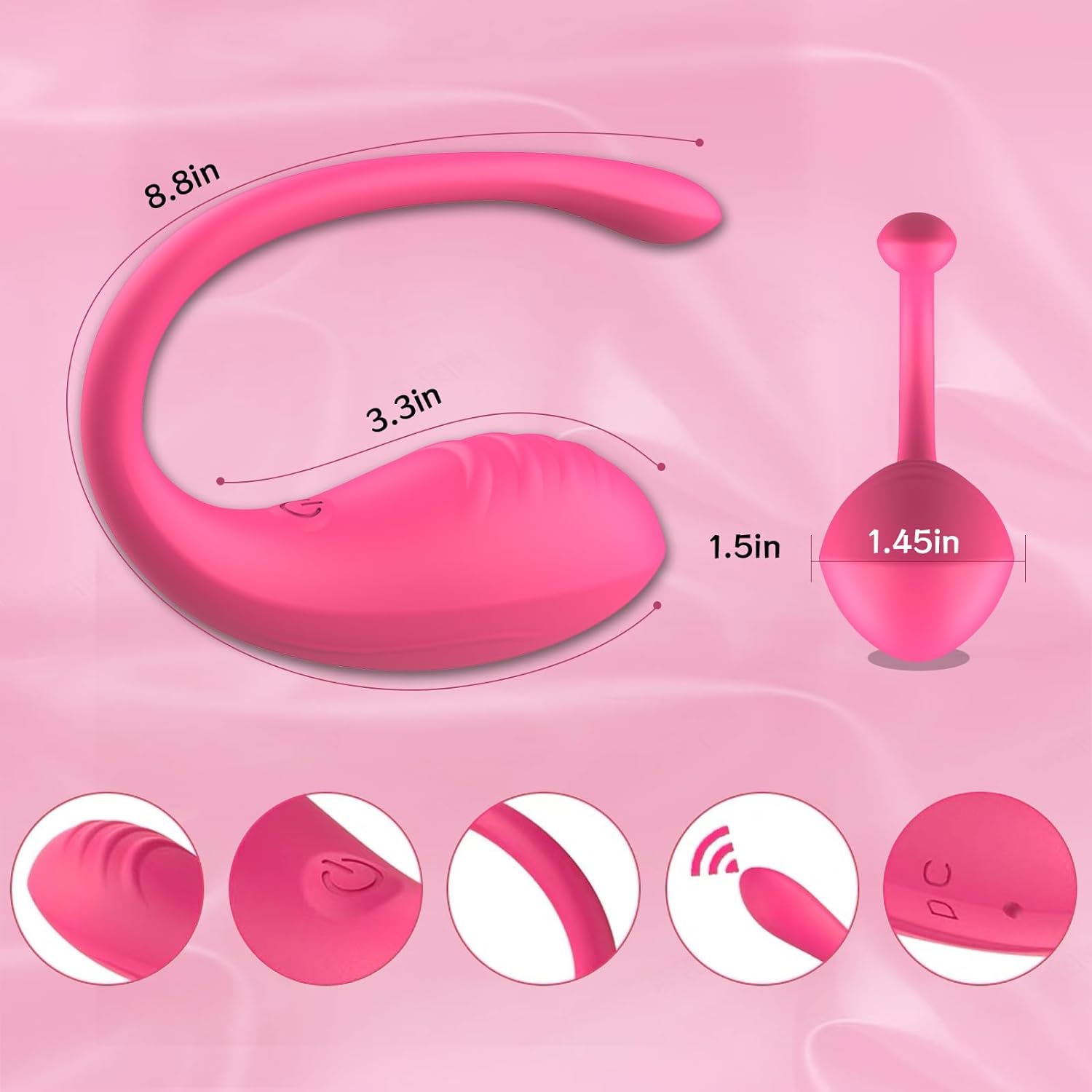 Remote Contorl Wearable Panty Vibrator Wireless Clitoral Stimulator Rechargeable Small Adult Vibrating Toys Y325