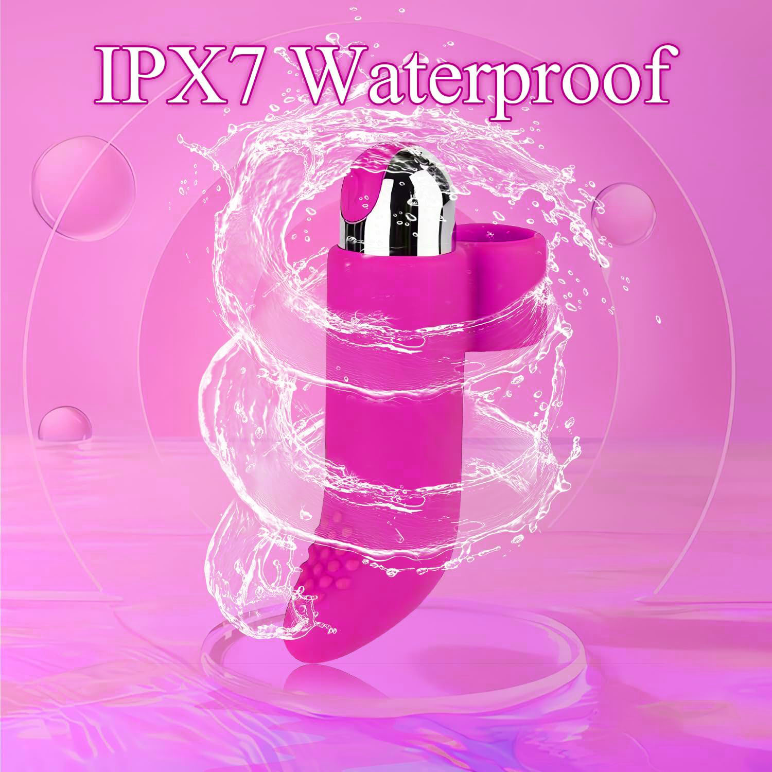 Finger Vibrator - 9 Vibration Programs for Stimulation of The Clitoris, Penis and Erogenous Areas - Waterproof Y74