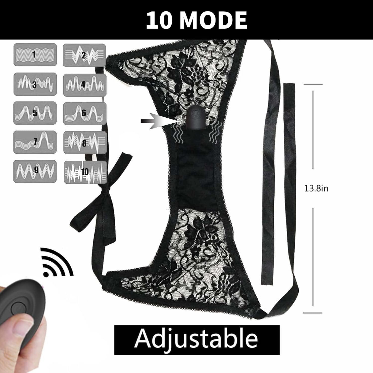 Vibrator Clitoris and G-Spot Stimulator Remote Control Vibrate Massager with 10 Speed for Travel USB Rechargeable Waterproof Vibrating Wand Adult Toys for Women