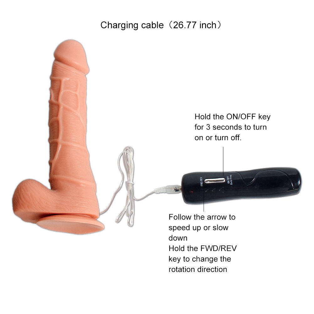 Realistic Vibrating Dildo with Suction Cup Vibrator Machine Y183