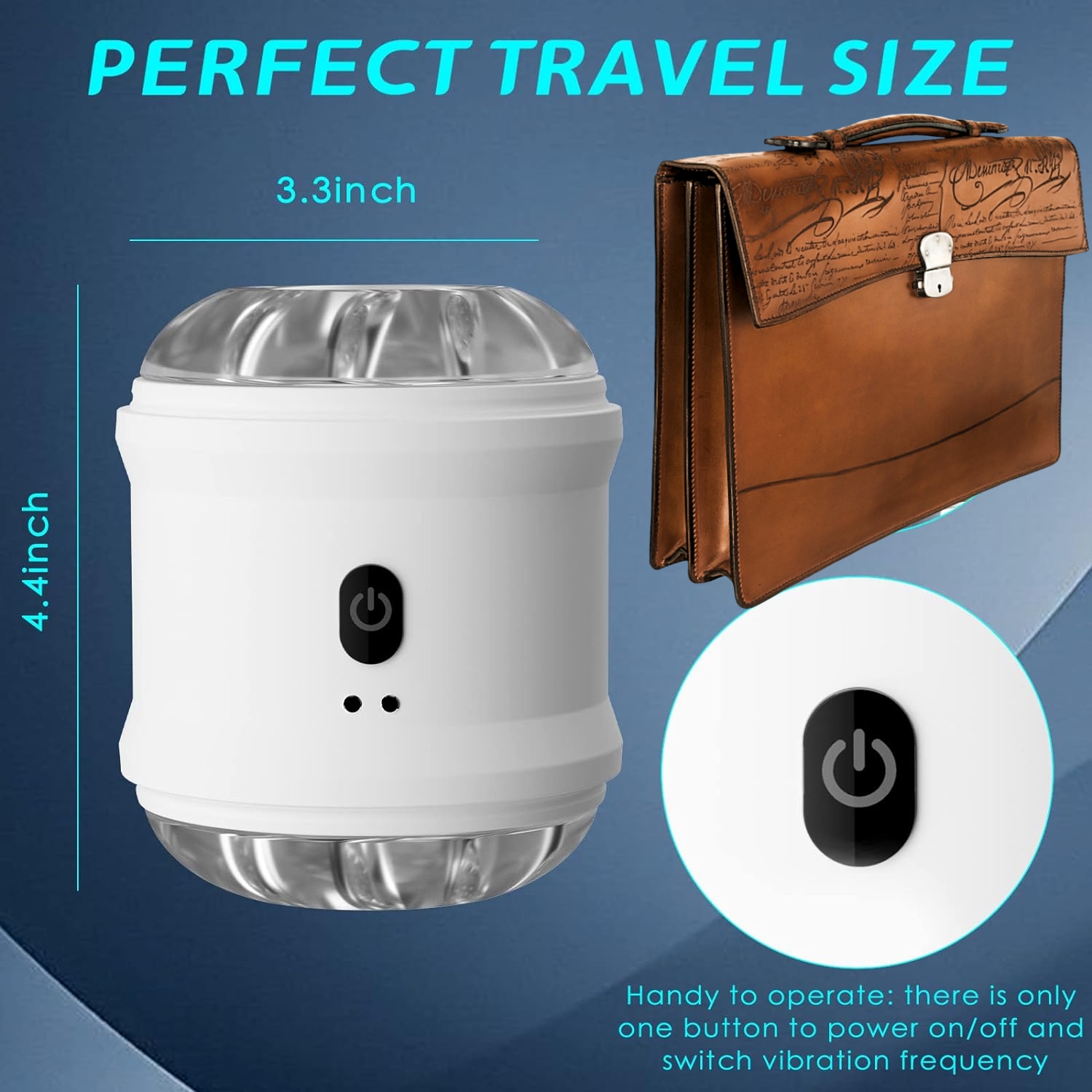 Electric Pocket Pussy Automatic Thrusting Masturbator Toy Male Masturbation Cup Adult Sex Toys with 10 Intense Vibrating Modes & Clamping Y289