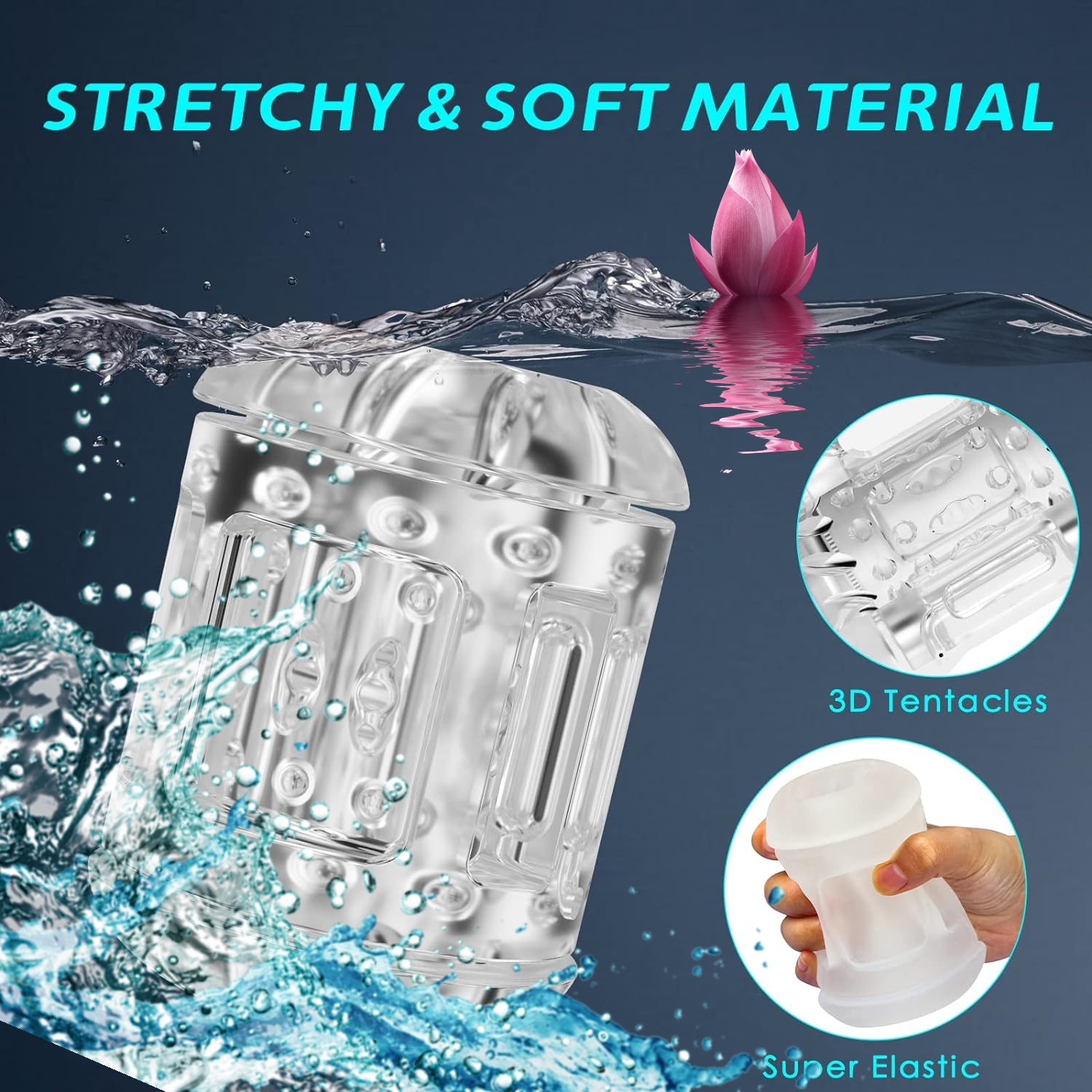 Electric Pocket Pussy Automatic Thrusting Masturbator Toy Male Masturbation Cup Adult Sex Toys with 10 Intense Vibrating Modes & Clamping Y289