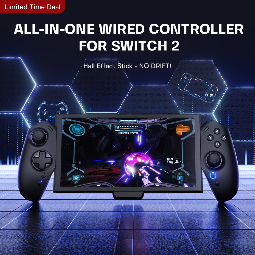 ECHTPower USB Controller for Switch 2 Anti-Drift Joystick