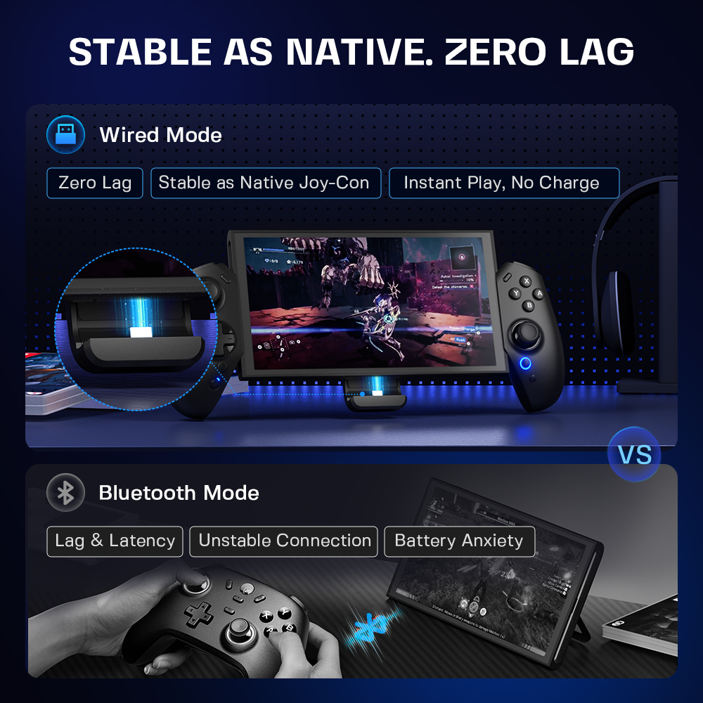 ECHTPower USB Controller for Switch 2 Anti-Drift Joystick