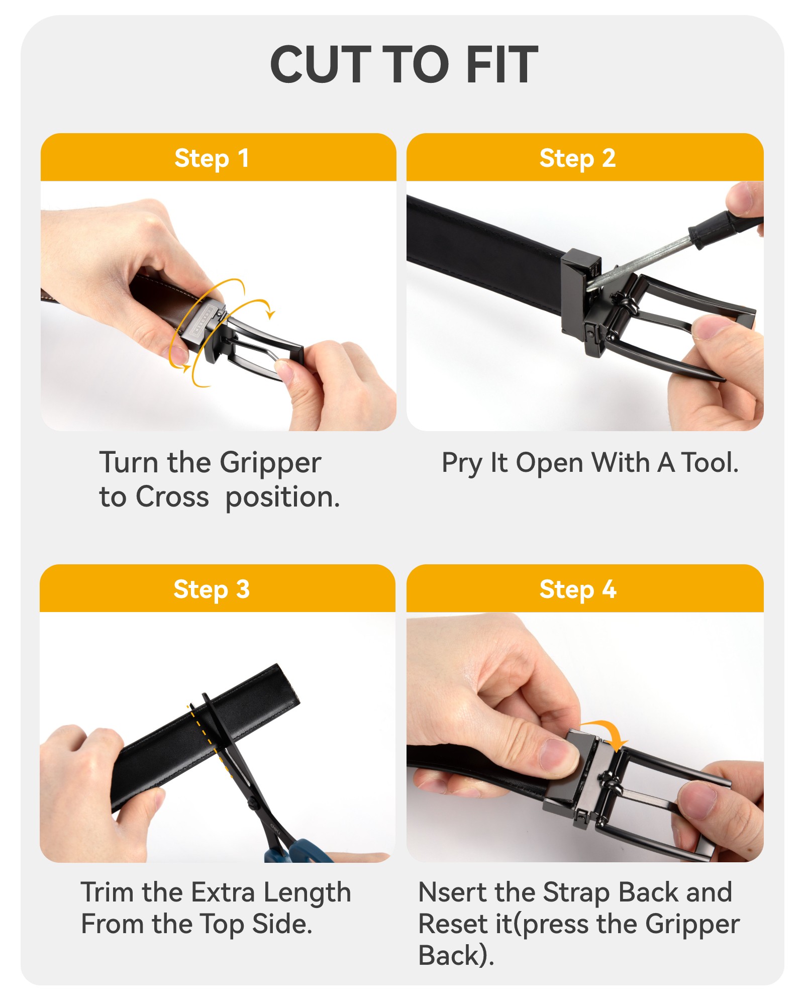 CHAOREN Reversible Mens Belts Leather, 1 3/8" Dress Leather Belts for Men, Two Styles in One Belt