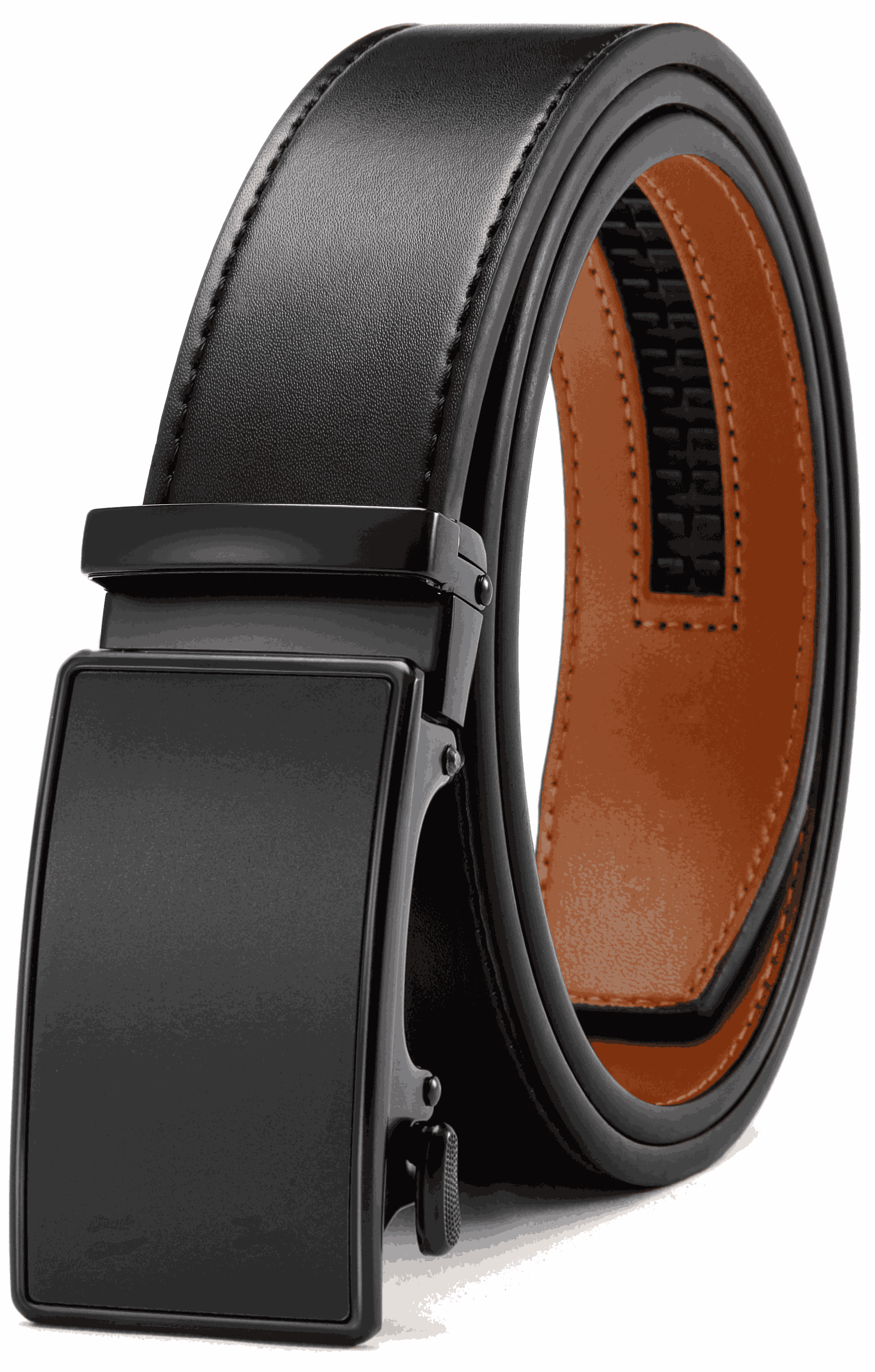 CHAOREN Mens Belt Leather Ratchet Belt - Customizable Fit, Effortless Style (35mm)
