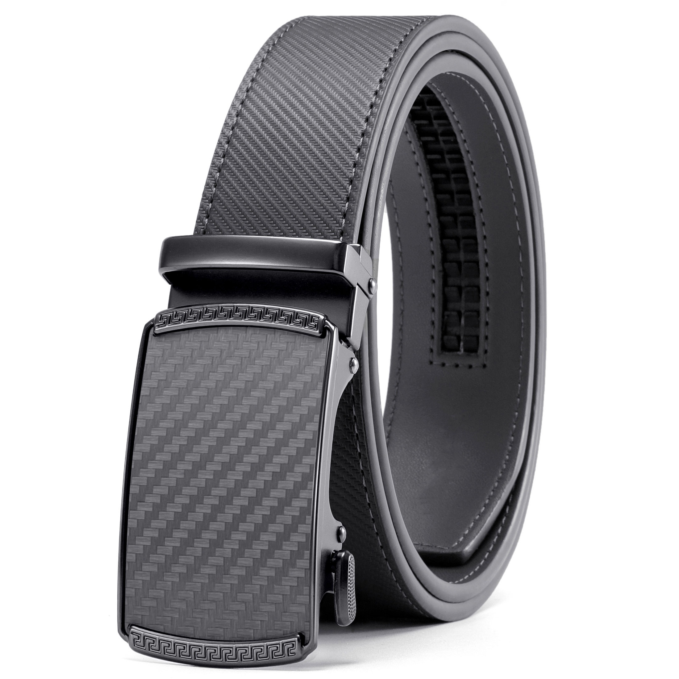 CHAOREN Mens Belt Leather Ratchet Belt - Customizable Fit, Effortless Style (35mm)
