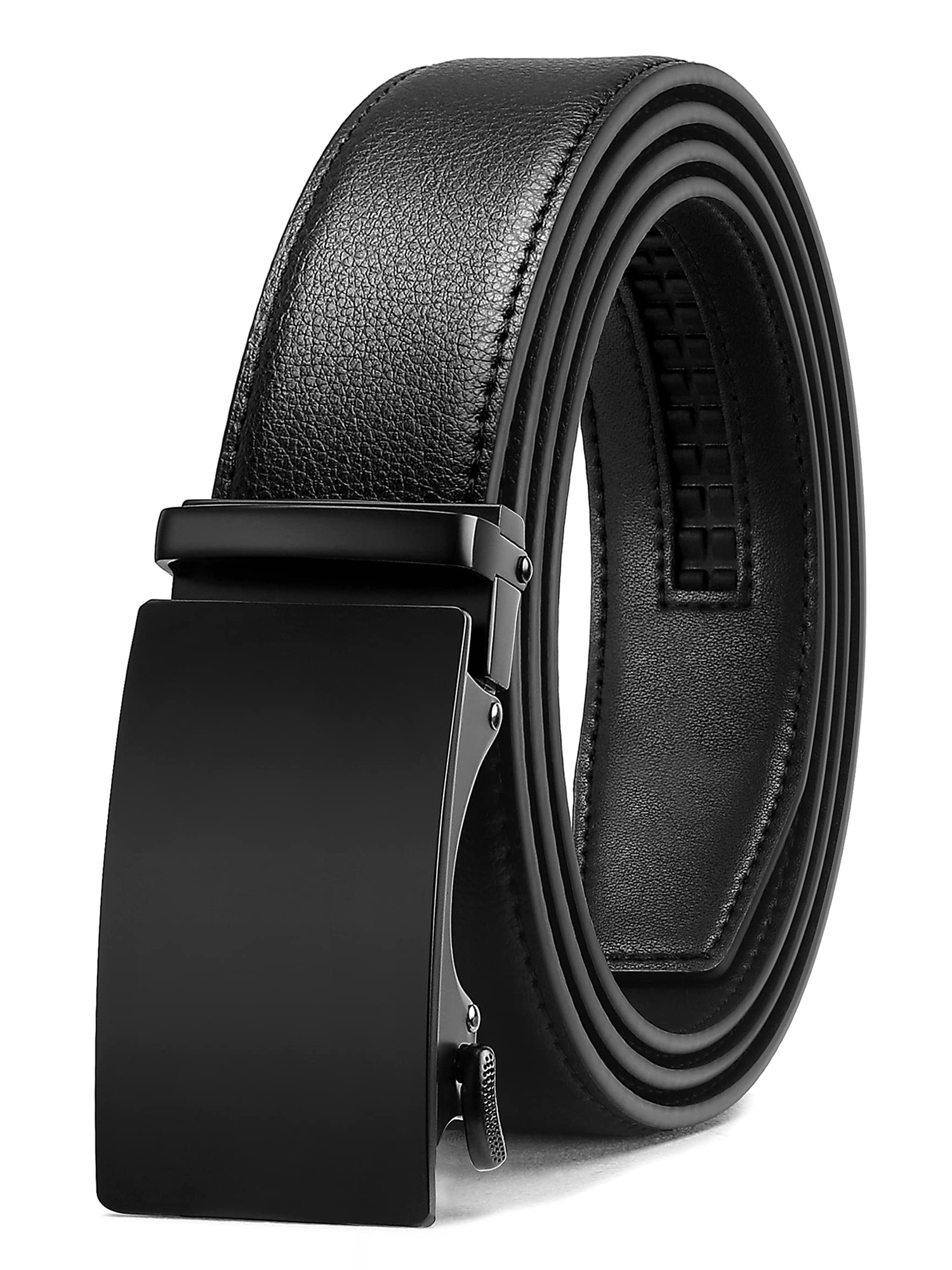 CHAOREN Mens Belt - Mens Ratchet Belt Leather 1 3/8" for Dress Pant - Micro Adjustable Belt Fit Everywhere