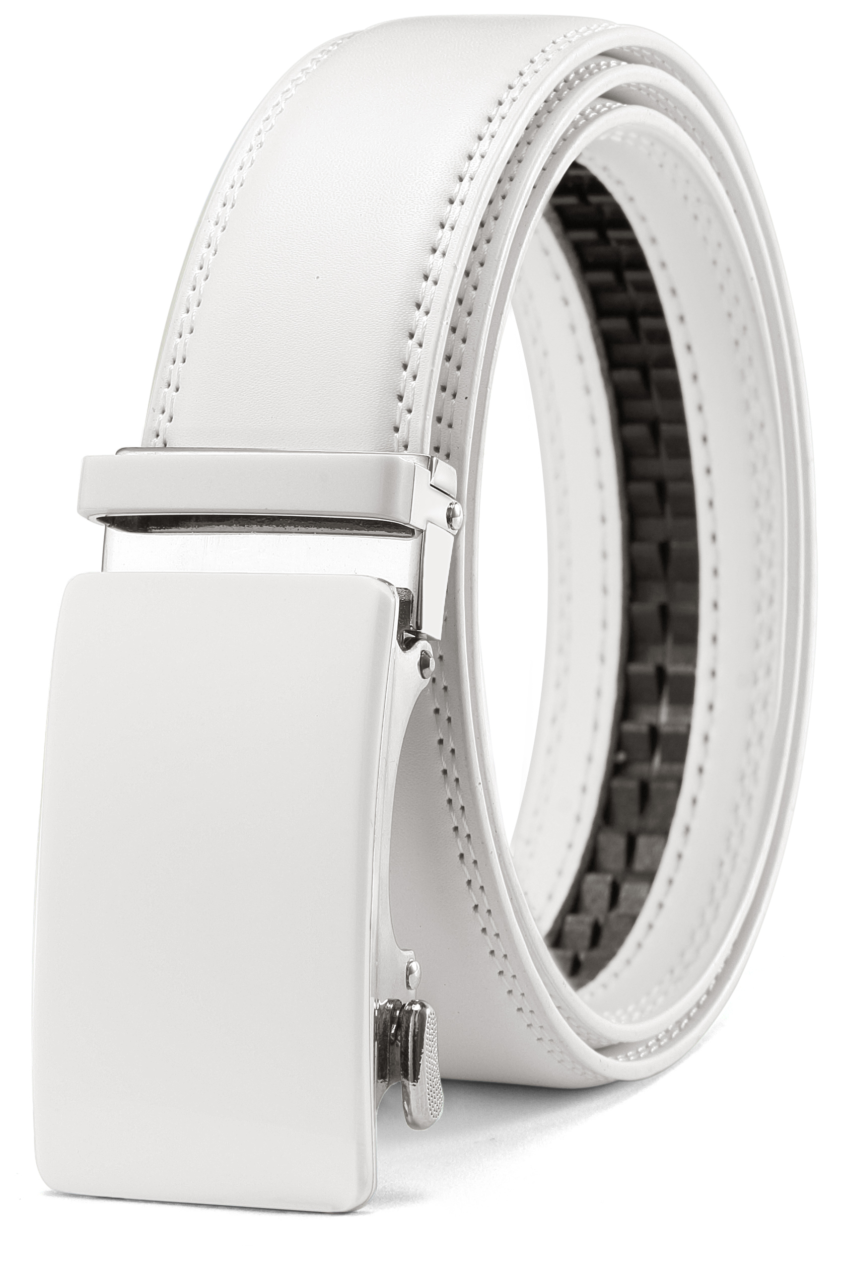 CHAOREN Mens Belt - Mens Ratchet Belt Leather 1 3/8" for Dress Pant - Micro Adjustable Belt Fit Everywhere