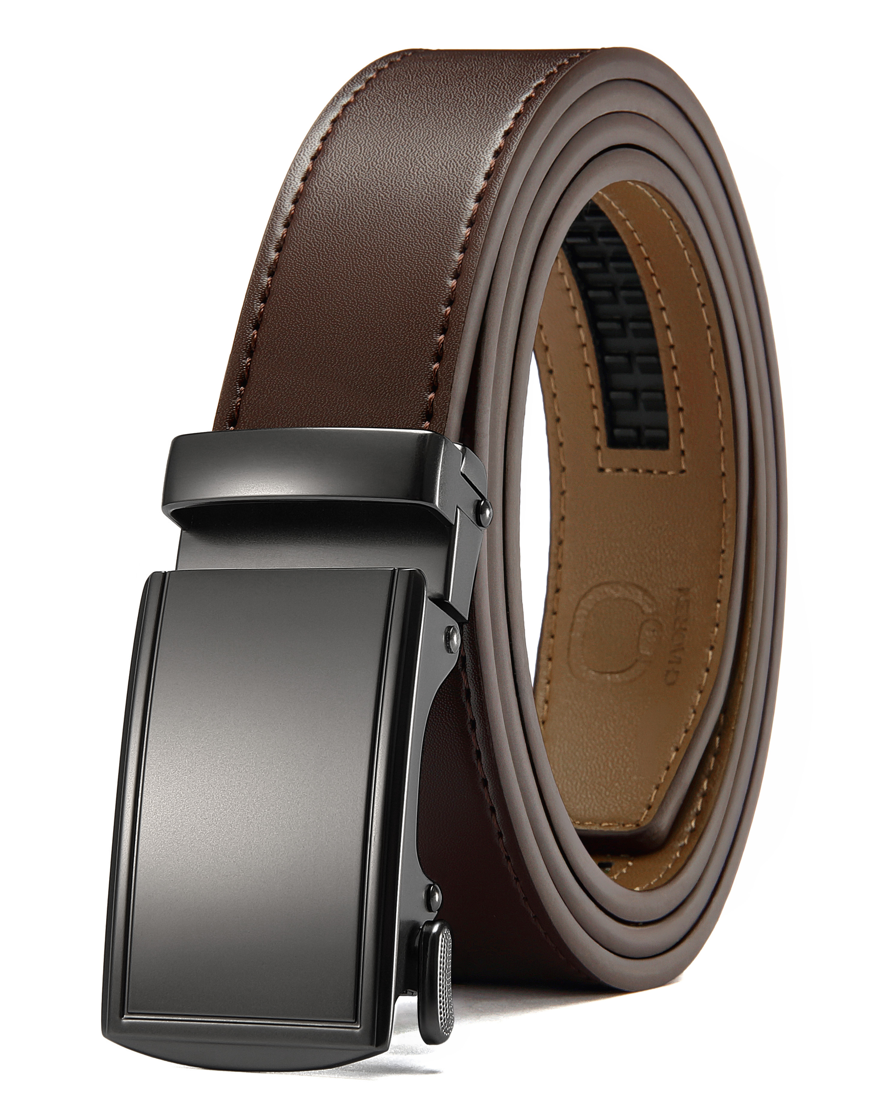 CHAOREN Leather Ratchet Belt for Men - Mens Dress belt, Customizable Fit