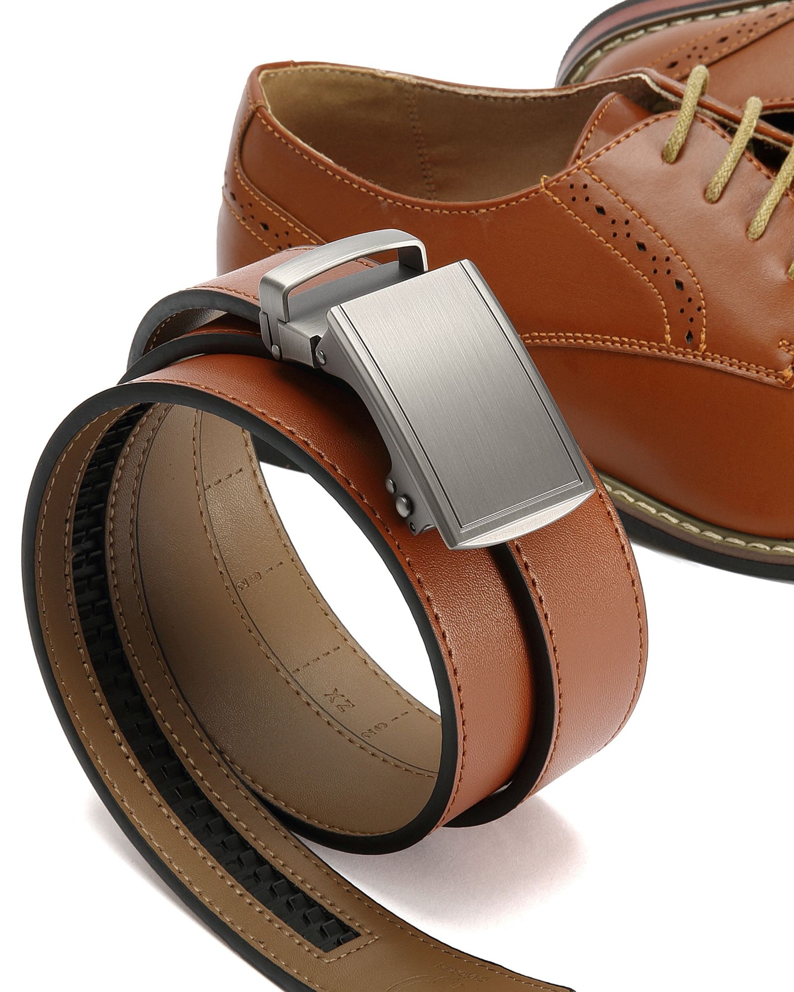 CHAOREN Leather Ratchet Belt for Men - Mens Dress belt, Customizable Fit