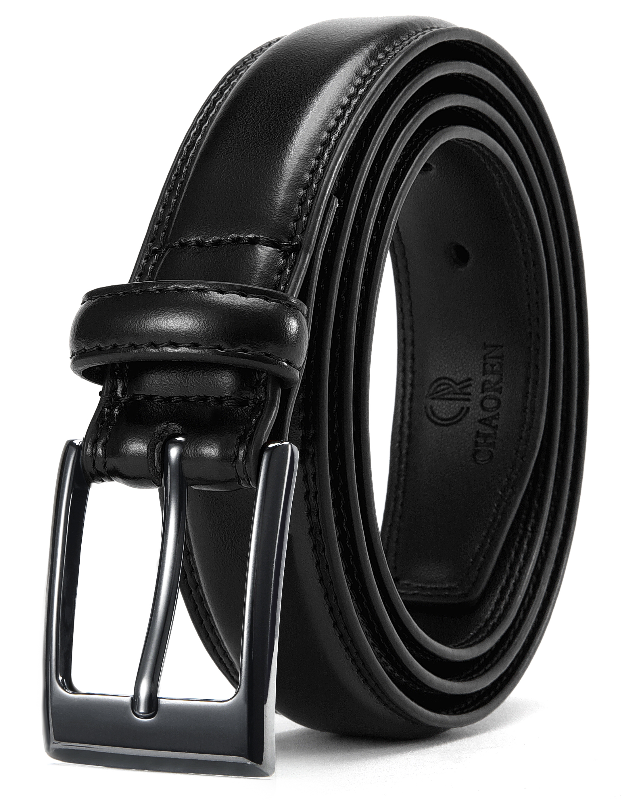 CHAOREN Mens Belts Leather 1 1/8" for Gift Men - Perfect Companion to Mens Dress Shoes