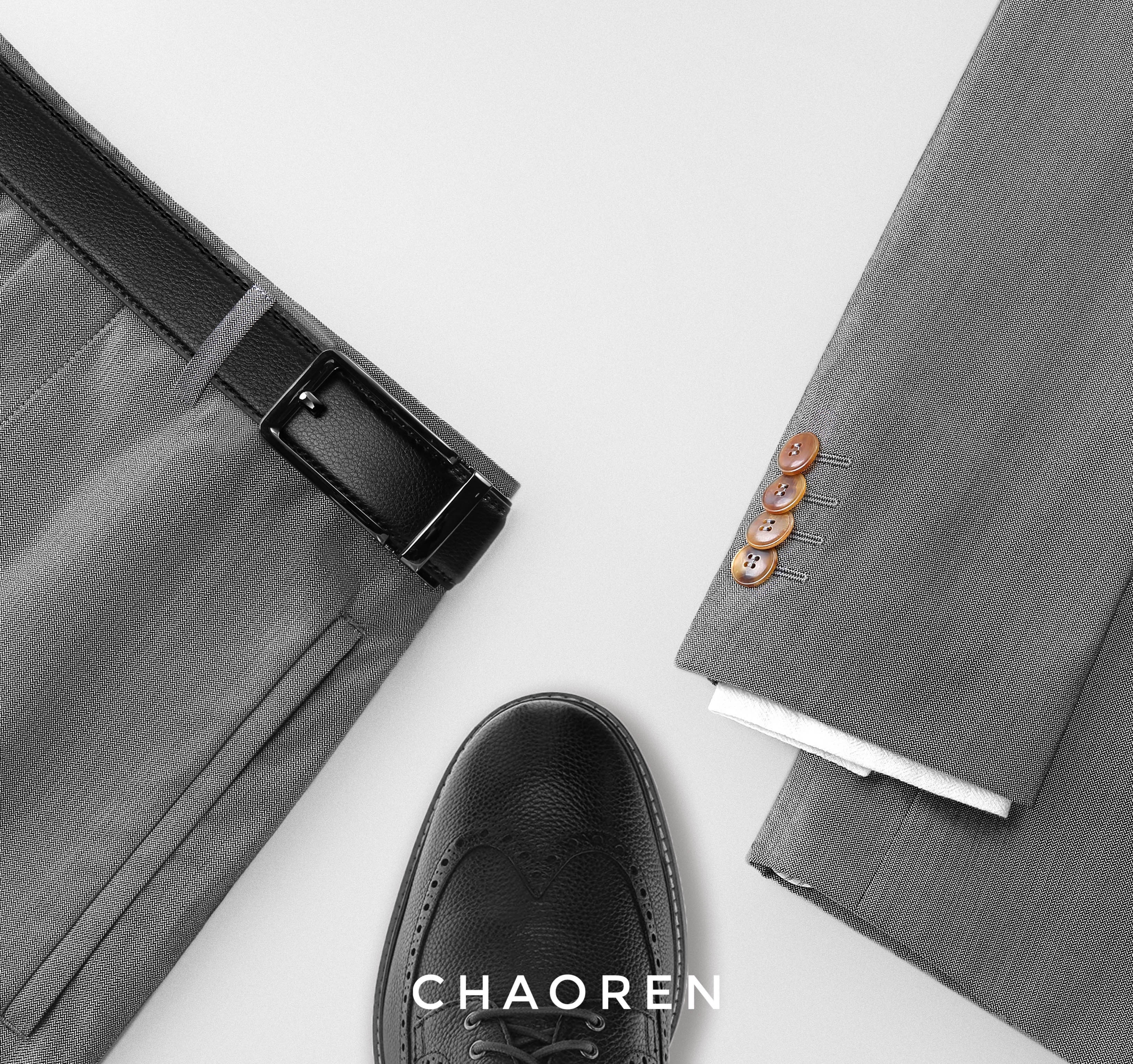 CHAOREN Click Belts for Men - Mens Ratchet Belt 1 3/8" for Dress Pants - Perfect Companion to Men's Oxfords