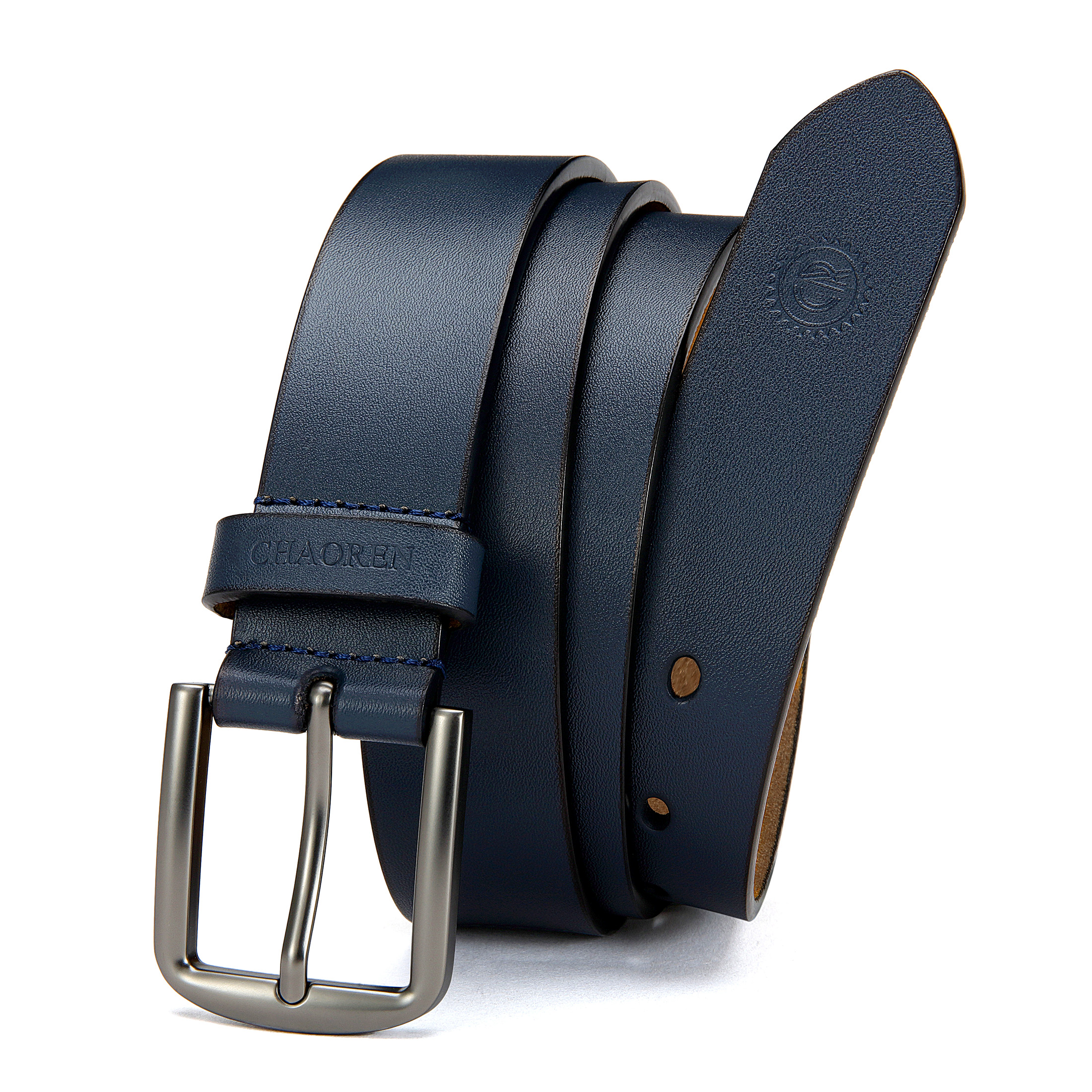 CHAOREN Leather Belt for Men - 35mm Men Belts for Jeans Casual and Dress - Mens Gift for Him