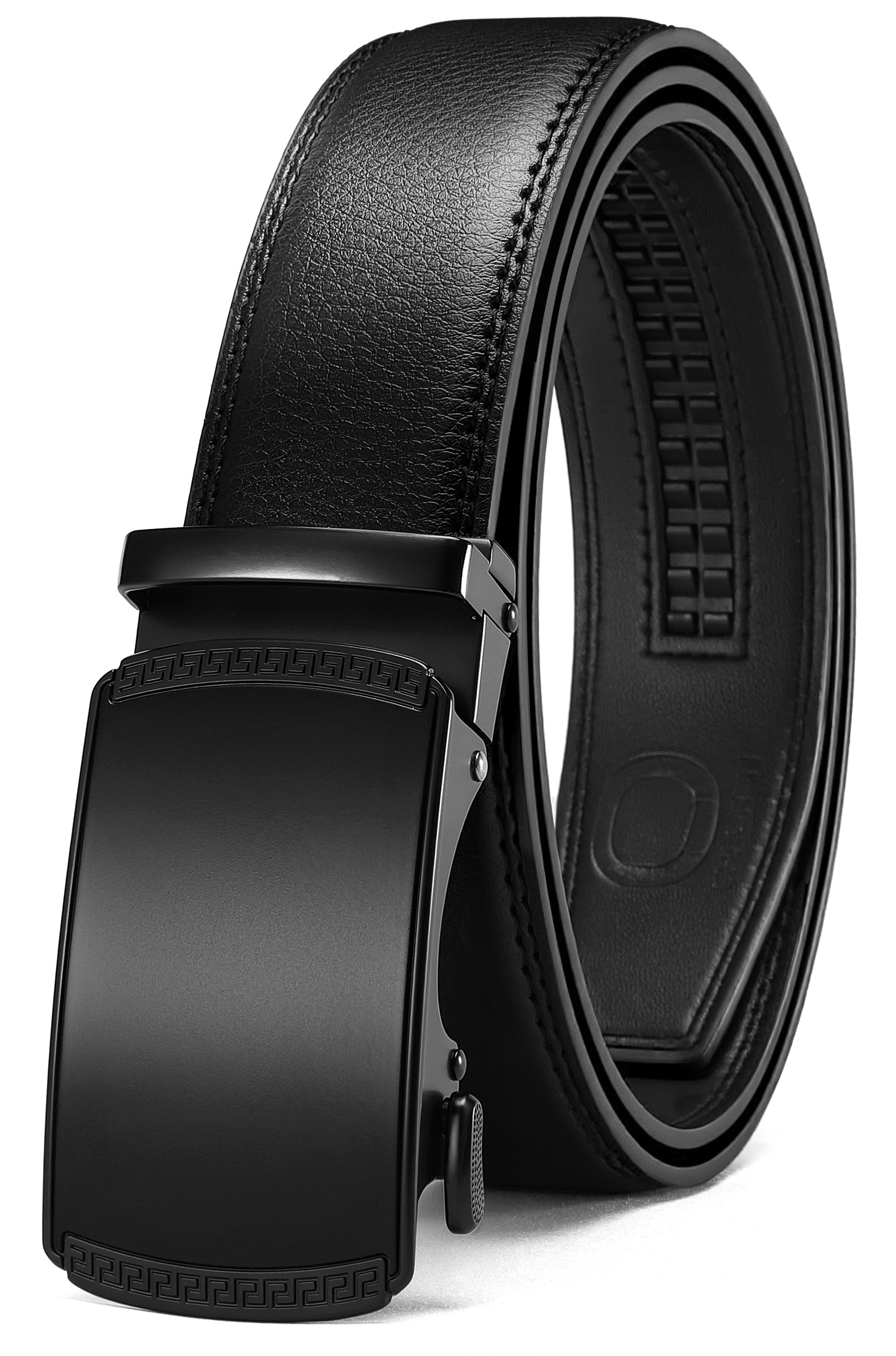 CHAOREN Mens Belt Leather Ratchet Belt - Customizable Fit, Effortless Style (35mm)